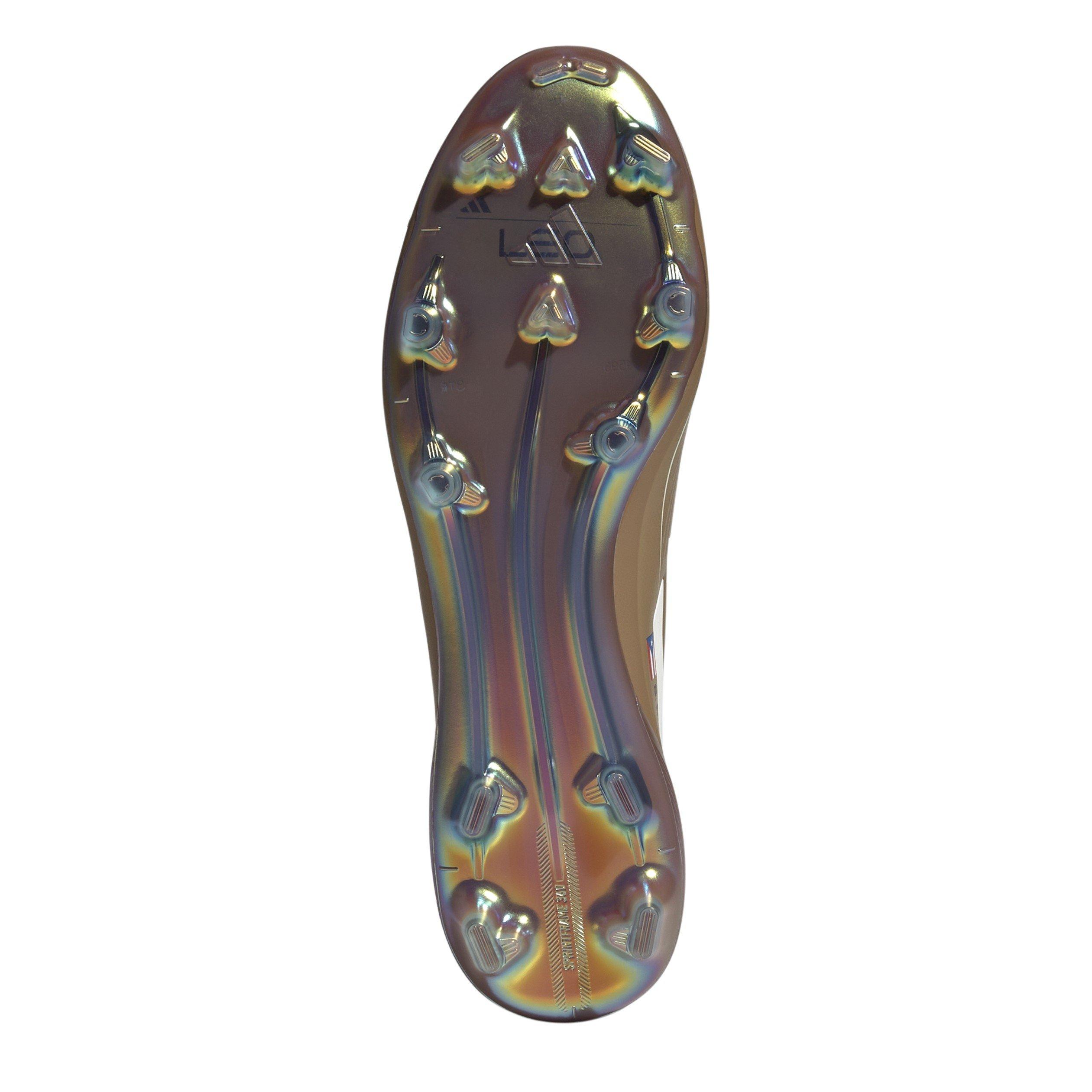 Crdbrd/Crm/Cyan - adidas - F50 Messi Elite Fg Leo X Bb Firm Ground Football Boots Unisex Adults - 8