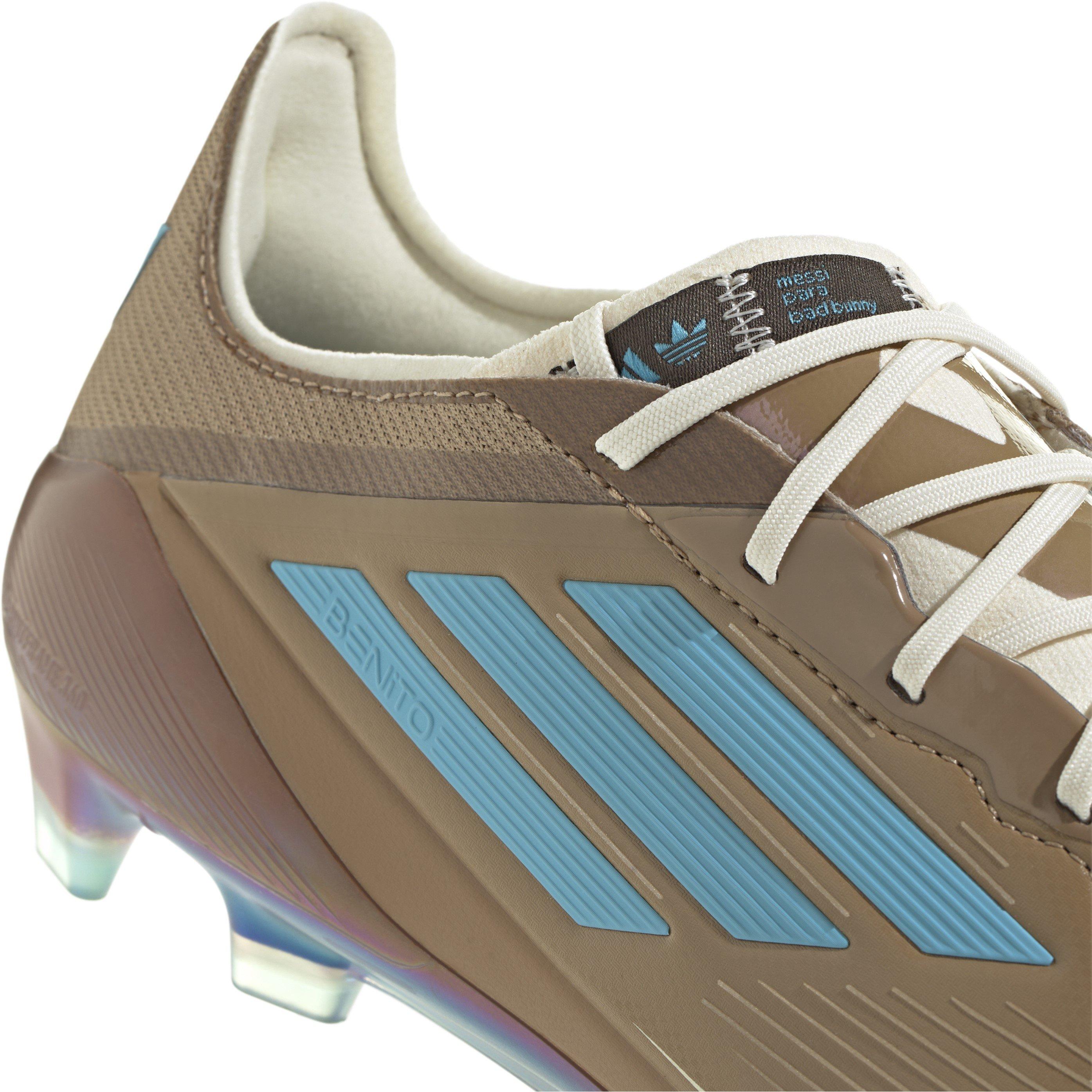 Crdbrd/Crm/Cyan - adidas - F50 Messi Elite Fg Leo X Bb Firm Ground Football Boots Unisex Adults - 10