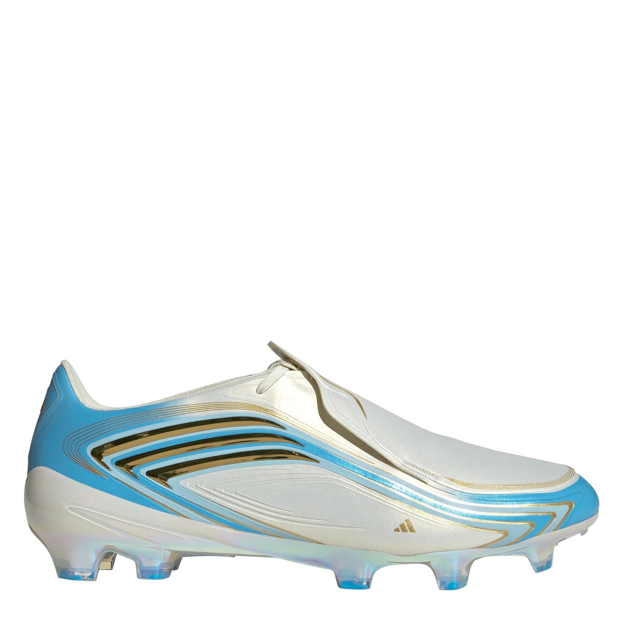 Creme/Blu/Gold - adidas - Adidas F50 Adults Elite Firm Ground Football Boots - 1