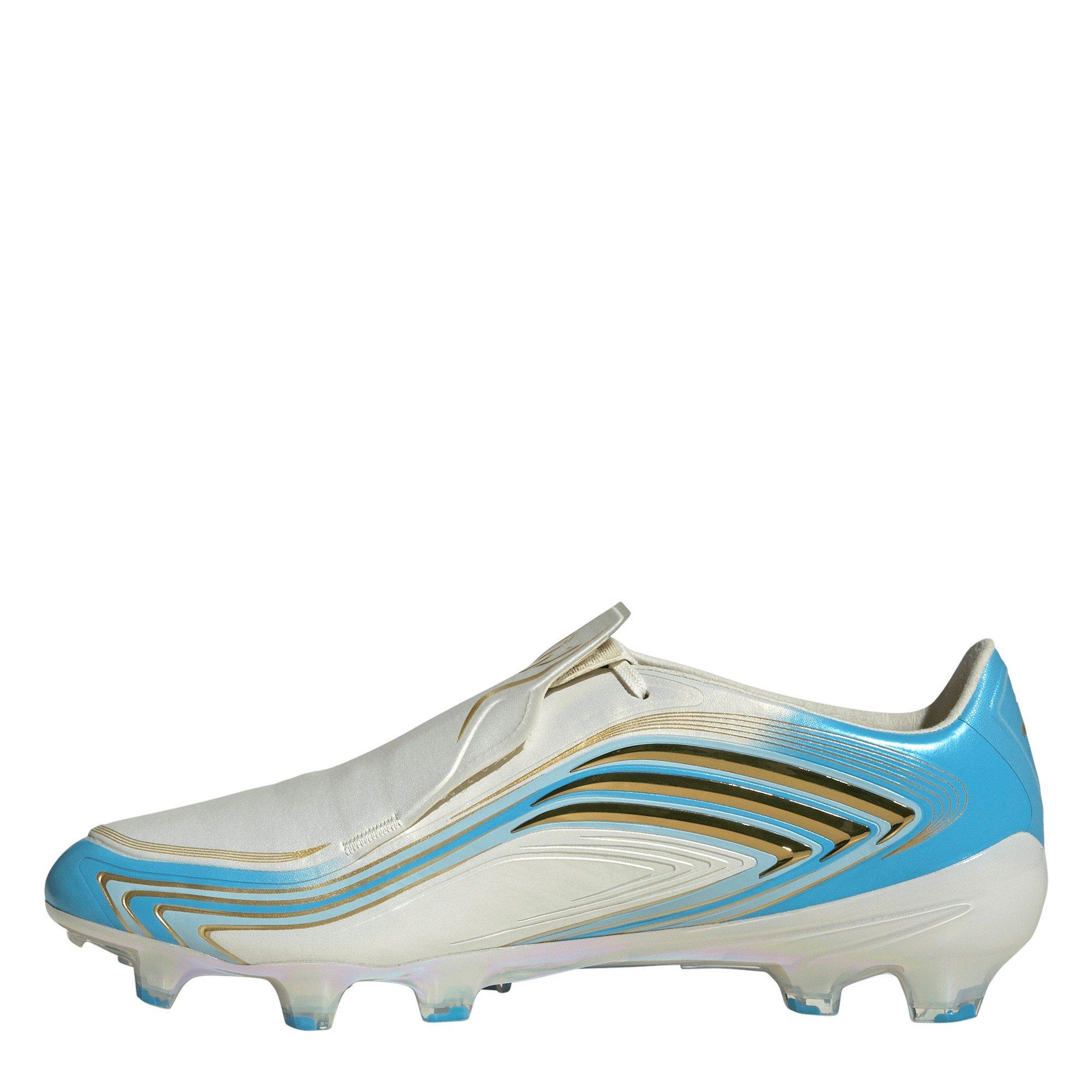 Creme/Blu/Gold - adidas - Adidas F50 Adults Elite Firm Ground Football Boots - 2