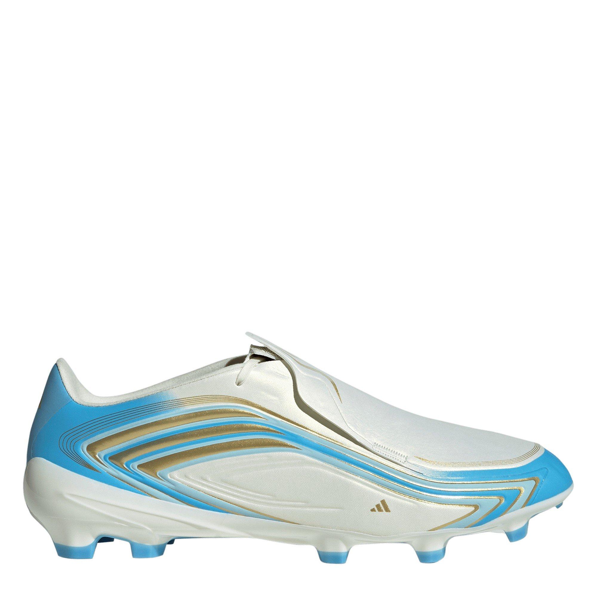 Crema/Blu/Oro - adidas - Adidas F50 Adults League Firm Ground Football Boots - 1
