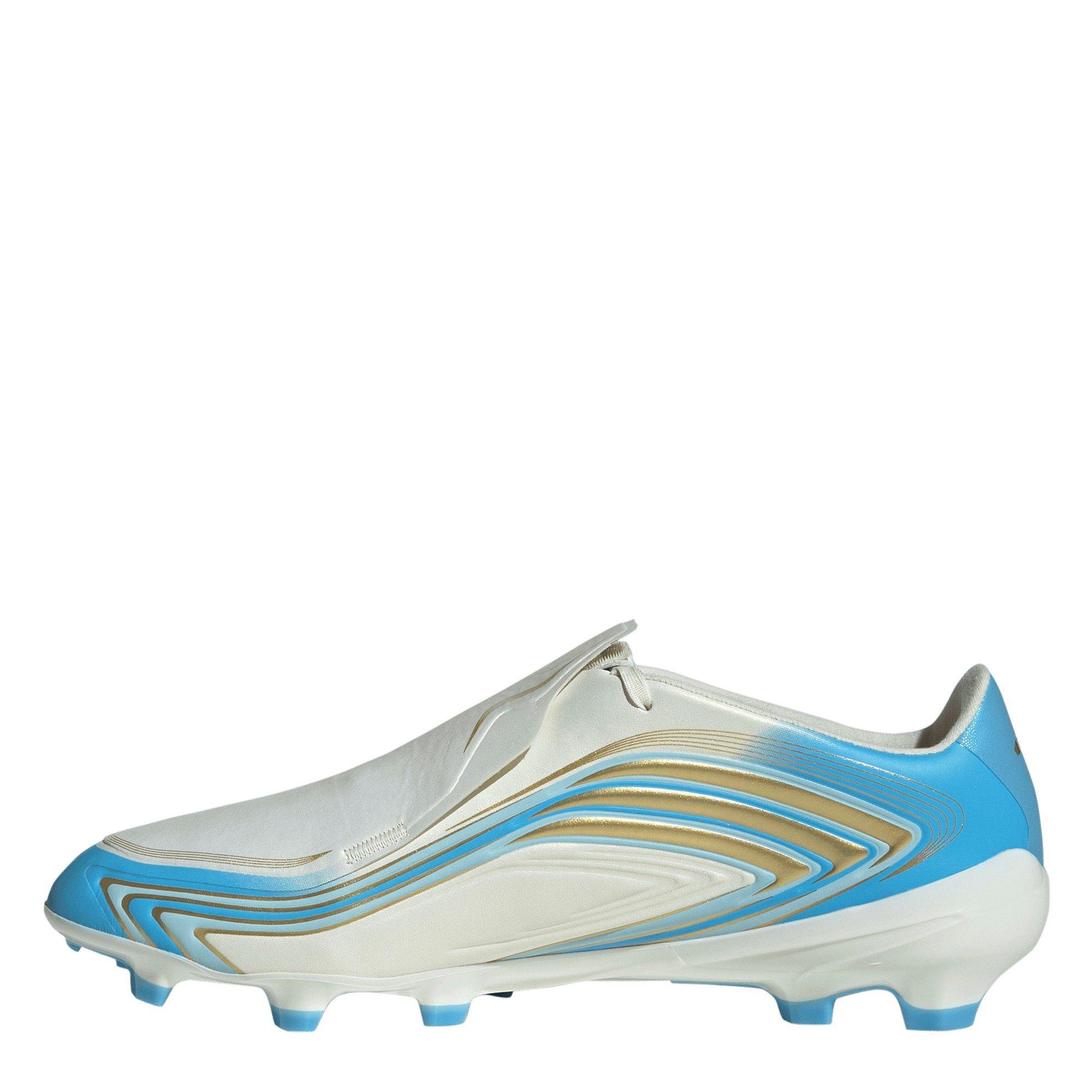 Crema/Blu/Oro - adidas - Adidas F50 Adults League Firm Ground Football Boots - 2