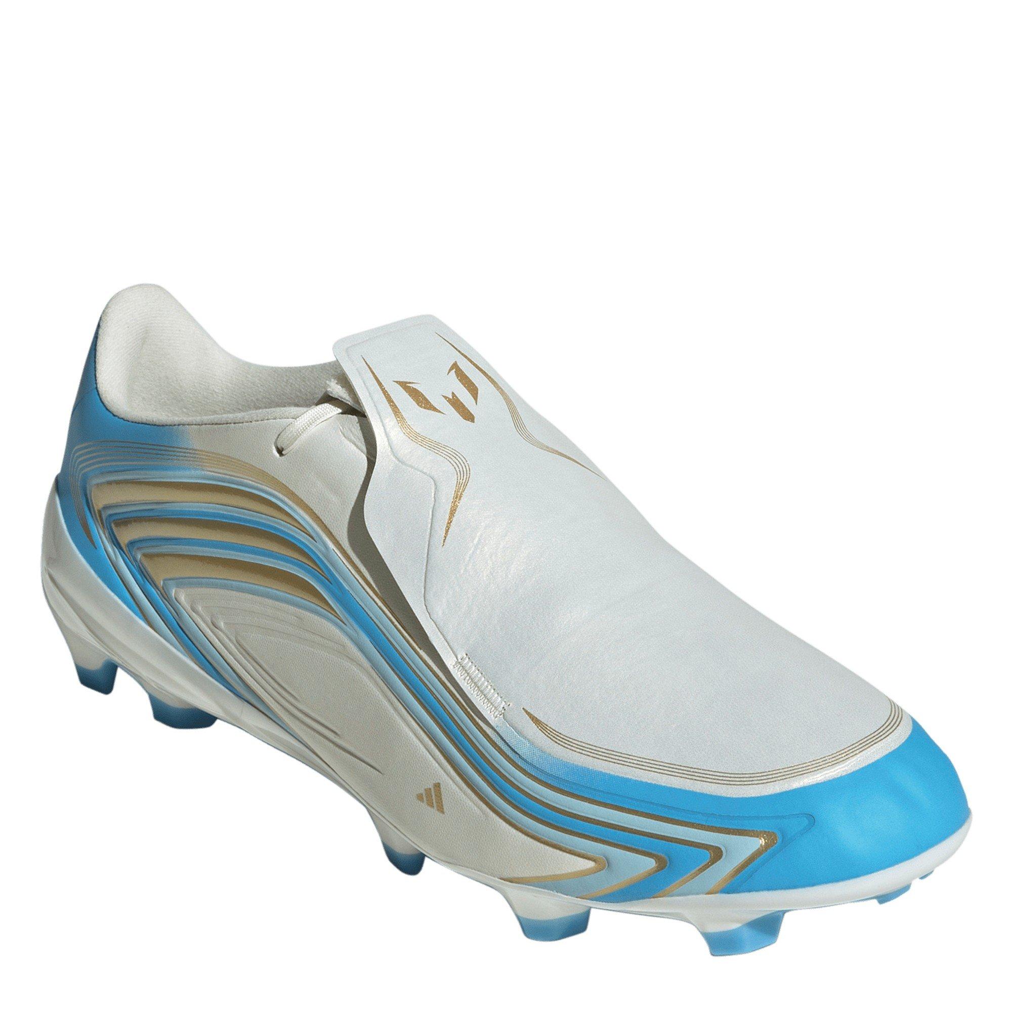 Crema/Blu/Oro - adidas - Adidas F50 Adults League Firm Ground Football Boots - 3