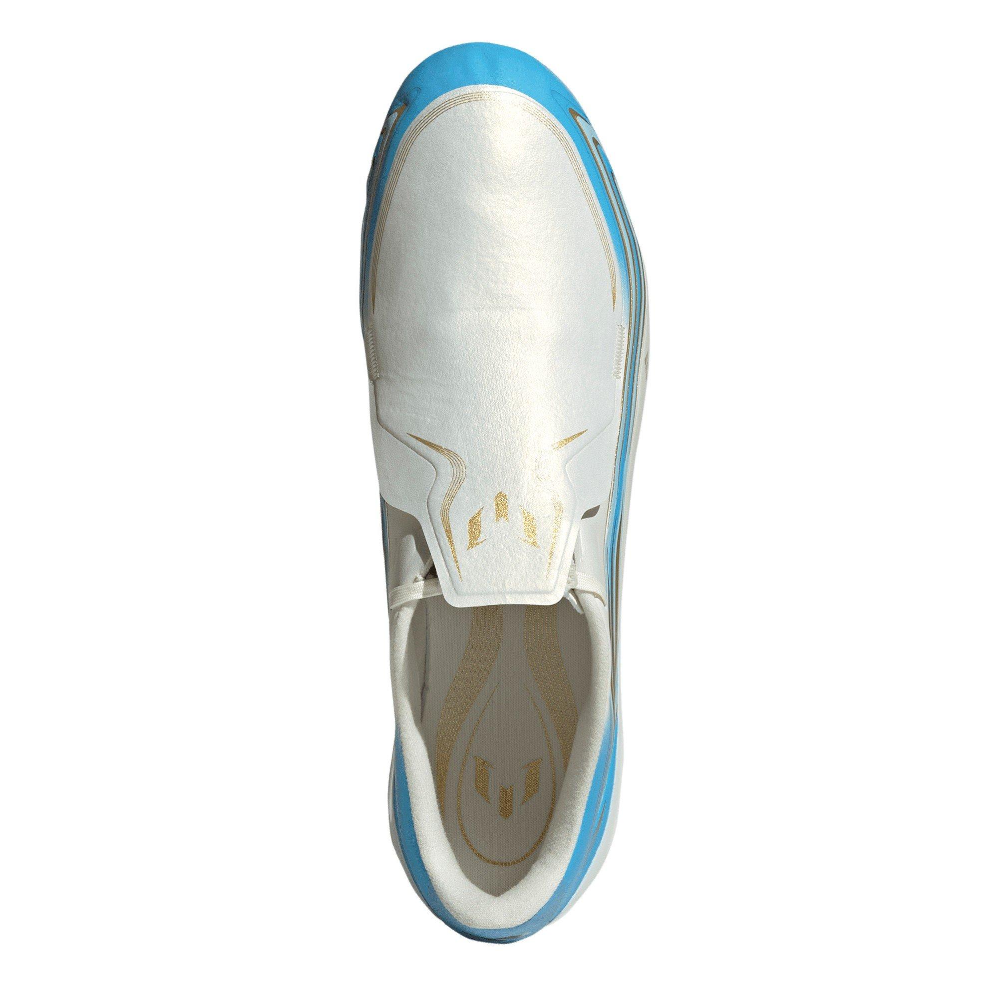 Crema/Blu/Oro - adidas - Adidas F50 Adults League Firm Ground Football Boots - 5