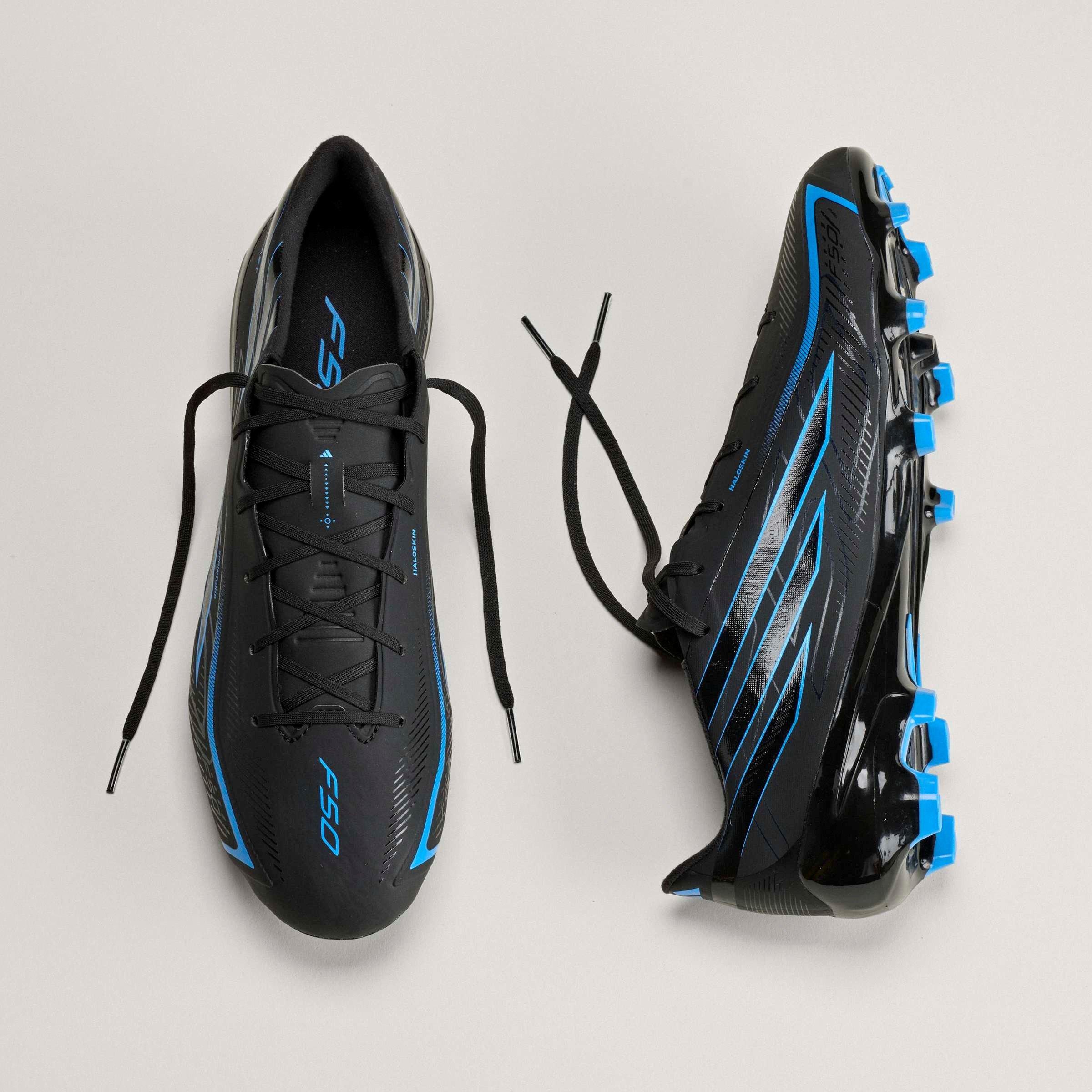 Schwarz/Blau - adidas - Adidas F50 Adults League Firm Ground Football Boots - 13