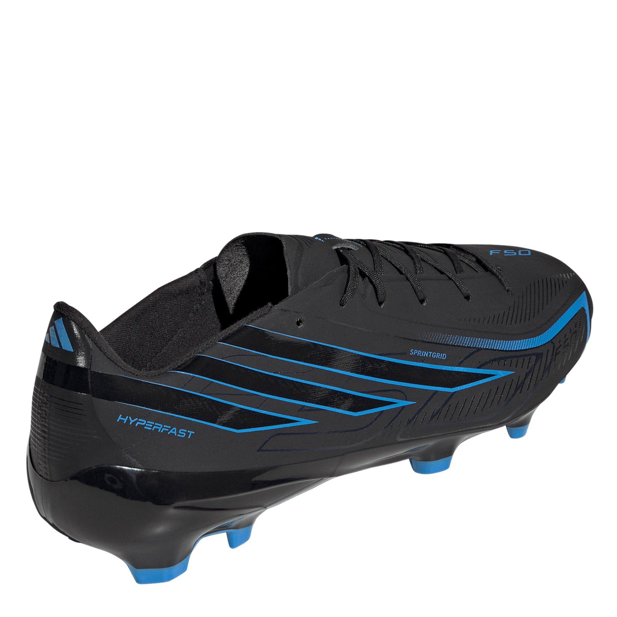 Schwarz/Blau - adidas - Adidas F50 Adults League Firm Ground Football Boots - 5