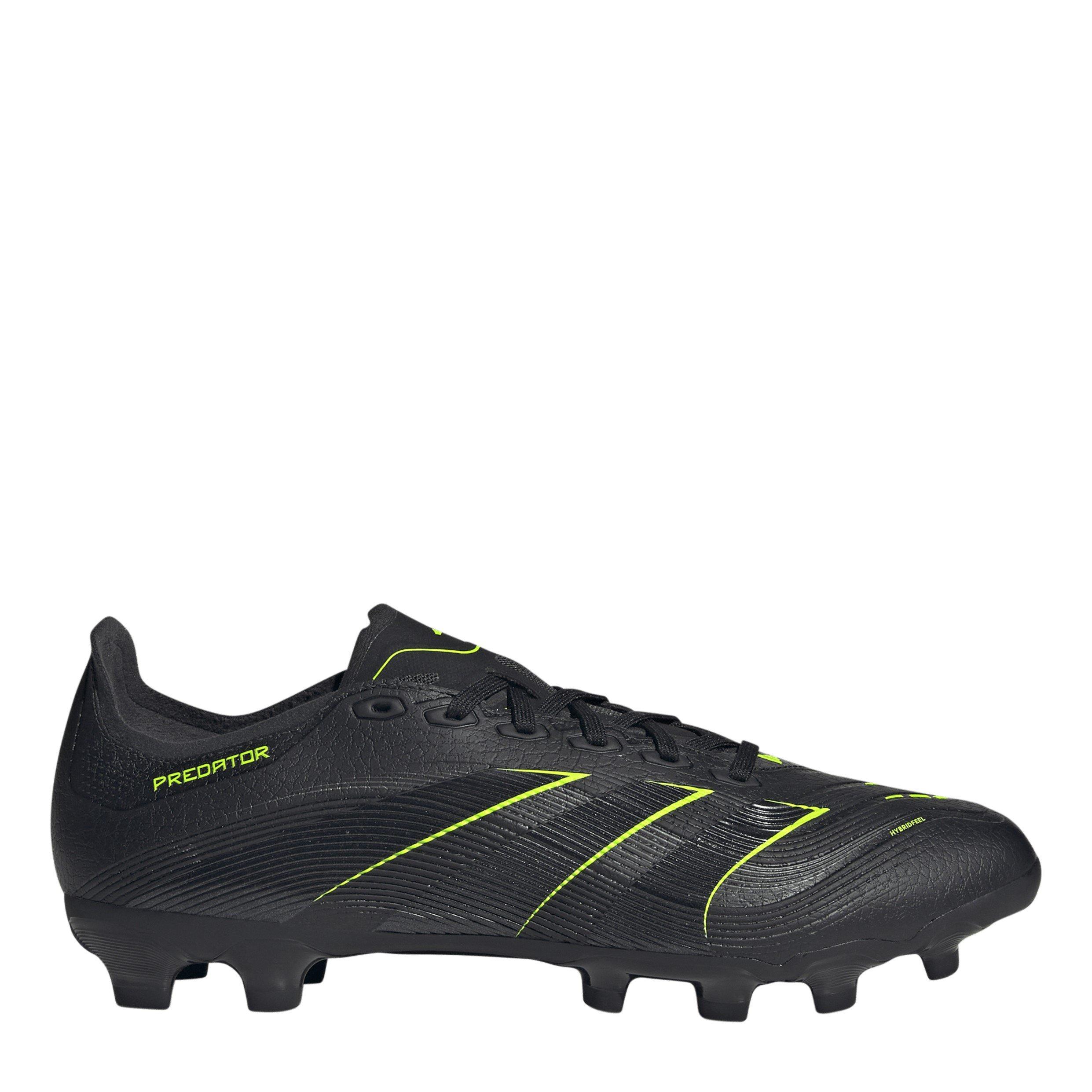 Adidas Men's Predator League -Ground Boots - Blk/Crbn/Lemon - 10.5 (45.3)