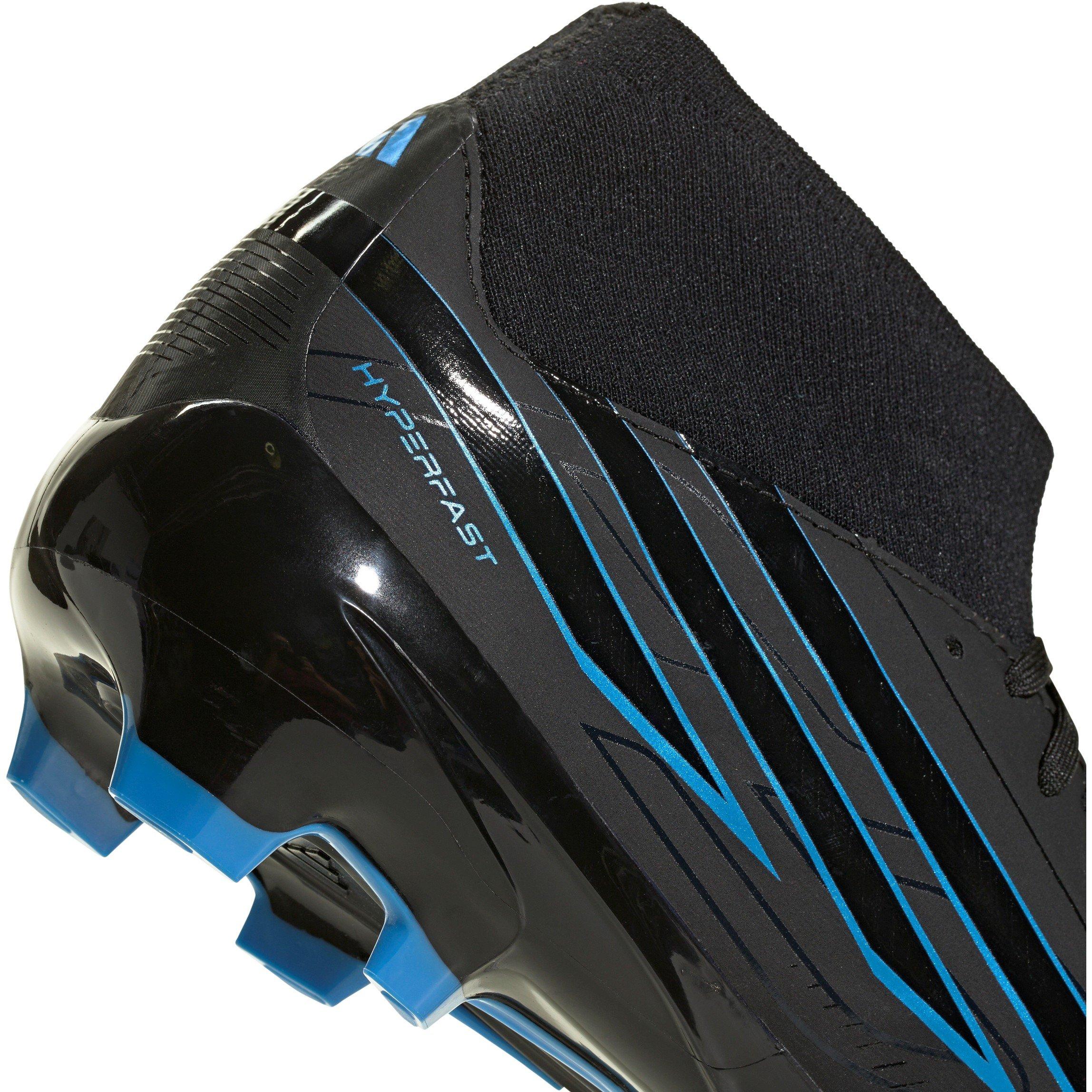 Black/Blue - adidas - F50 Hyperfast League Mid Firm Ground Football Boots Mens - 8