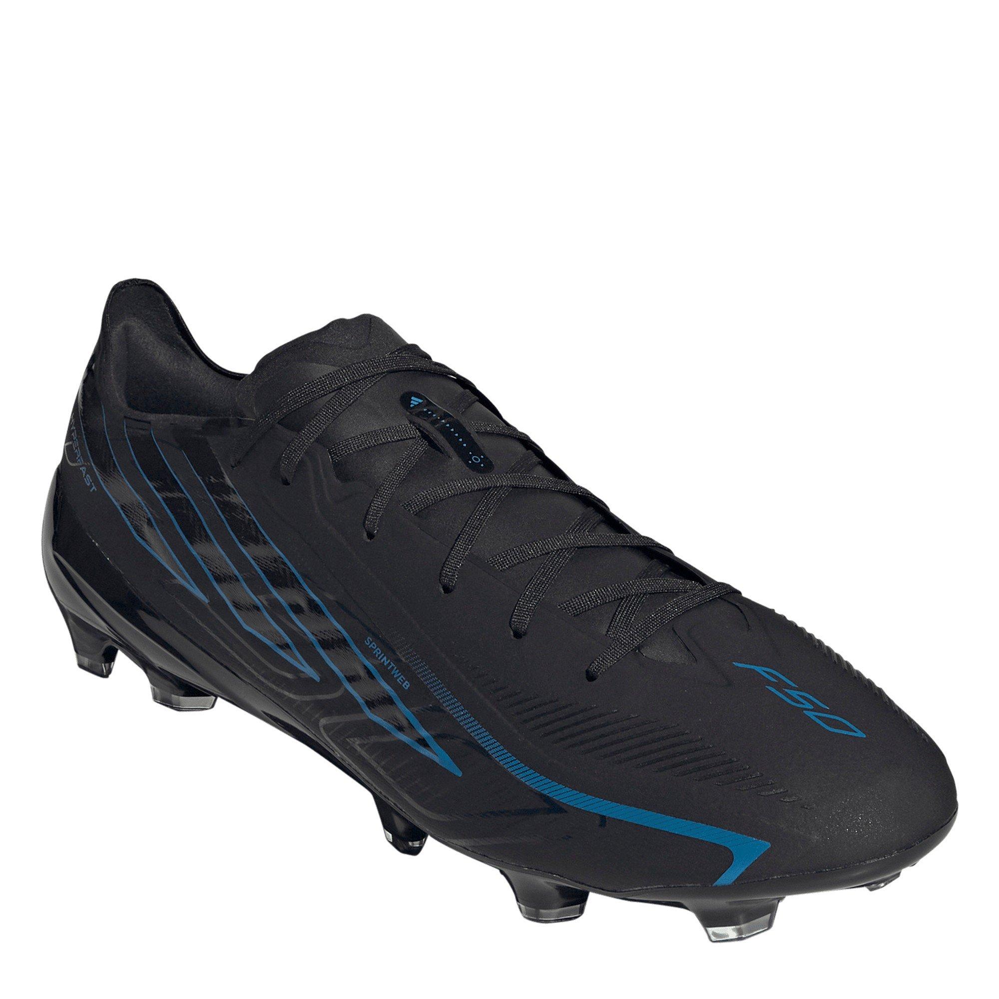 Black/Blue - adidas - F50 Hyperfast Pro Firm Ground Football Boots Mens - 4