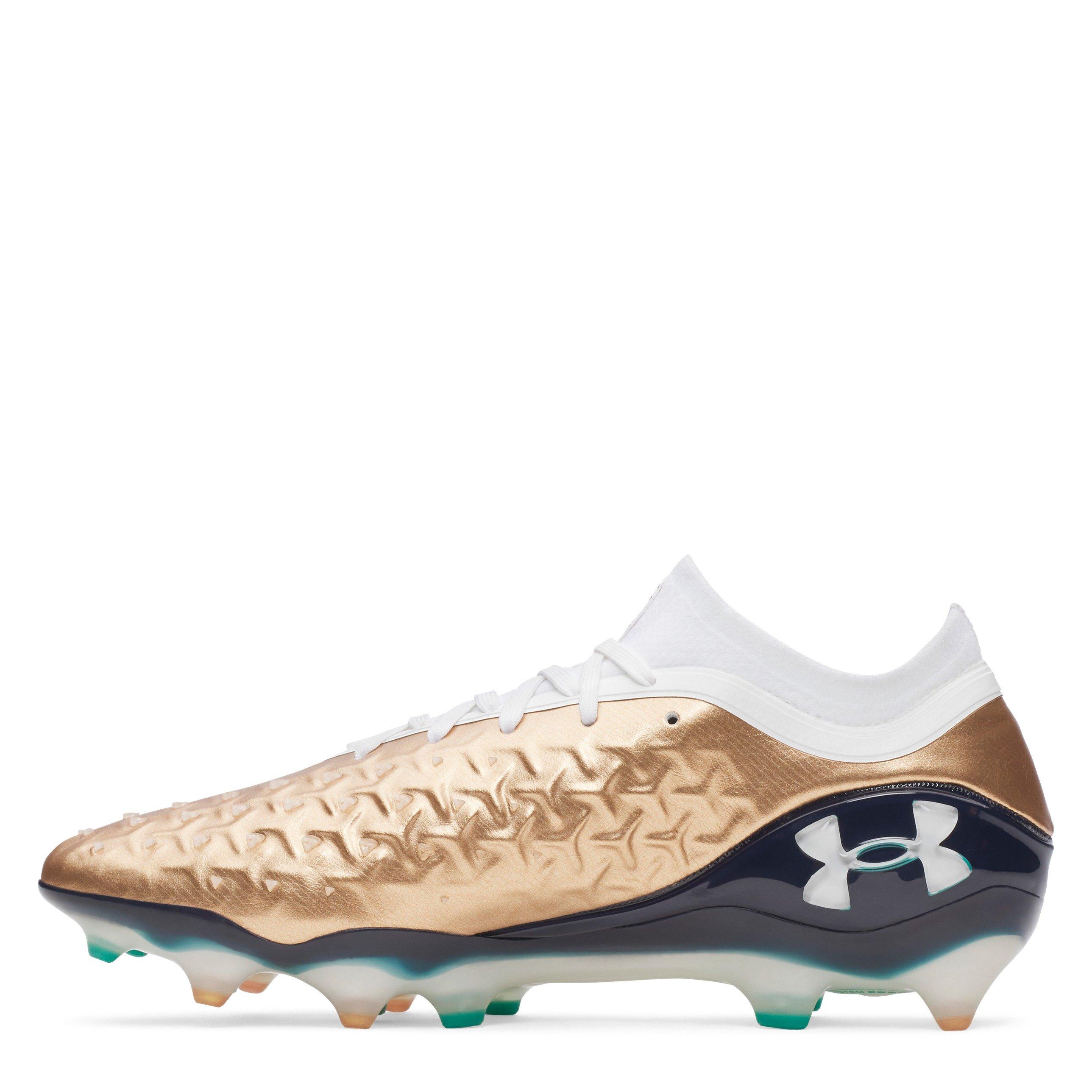 Copper/White - Under Armour - Men's Magnetico .1 Firm Ground Football Boots - 2