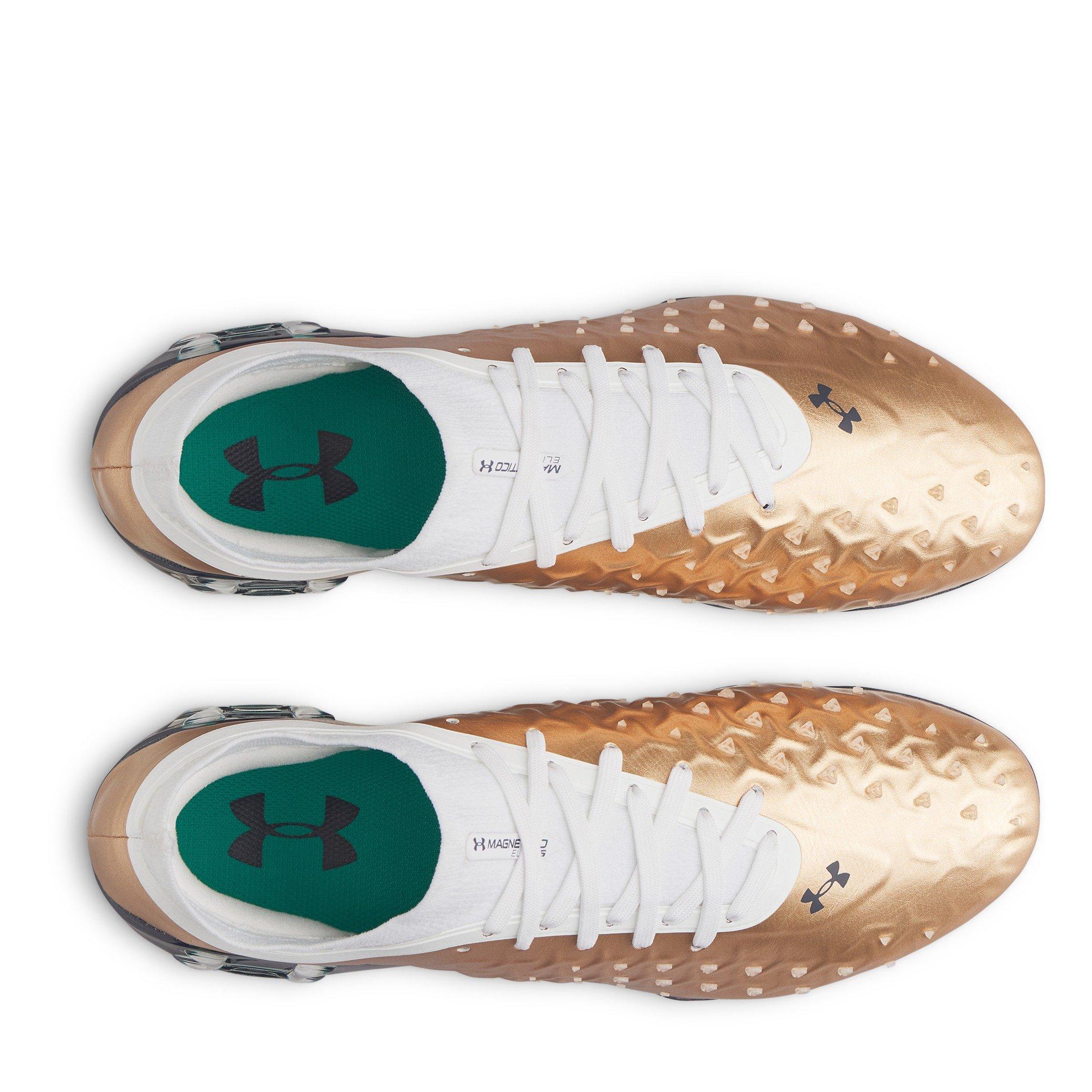 Copper/White - Under Armour - Men's Magnetico .1 Firm Ground Football Boots - 4