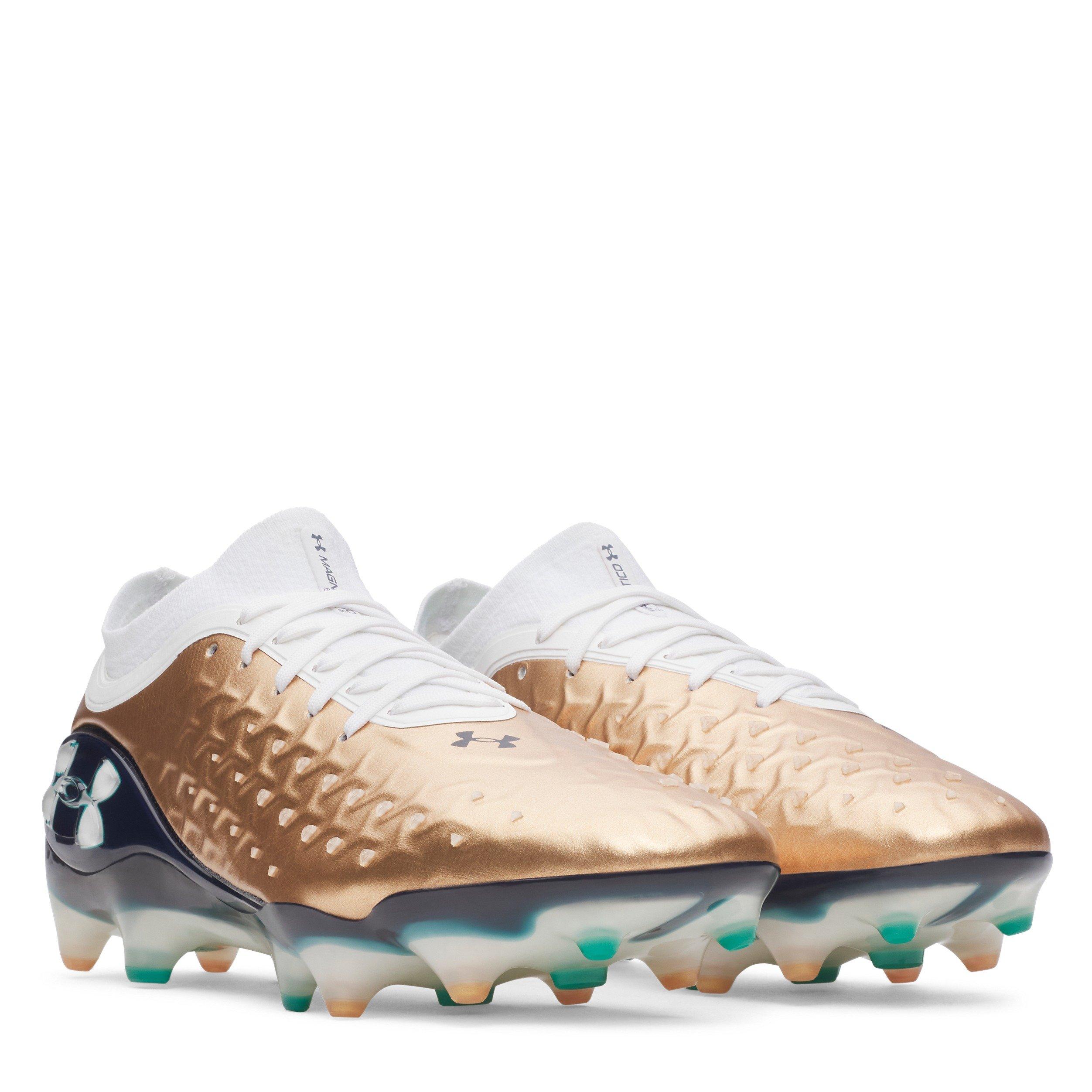 Copper/White - Under Armour - Men's Magnetico .1 Firm Ground Football Boots - 5