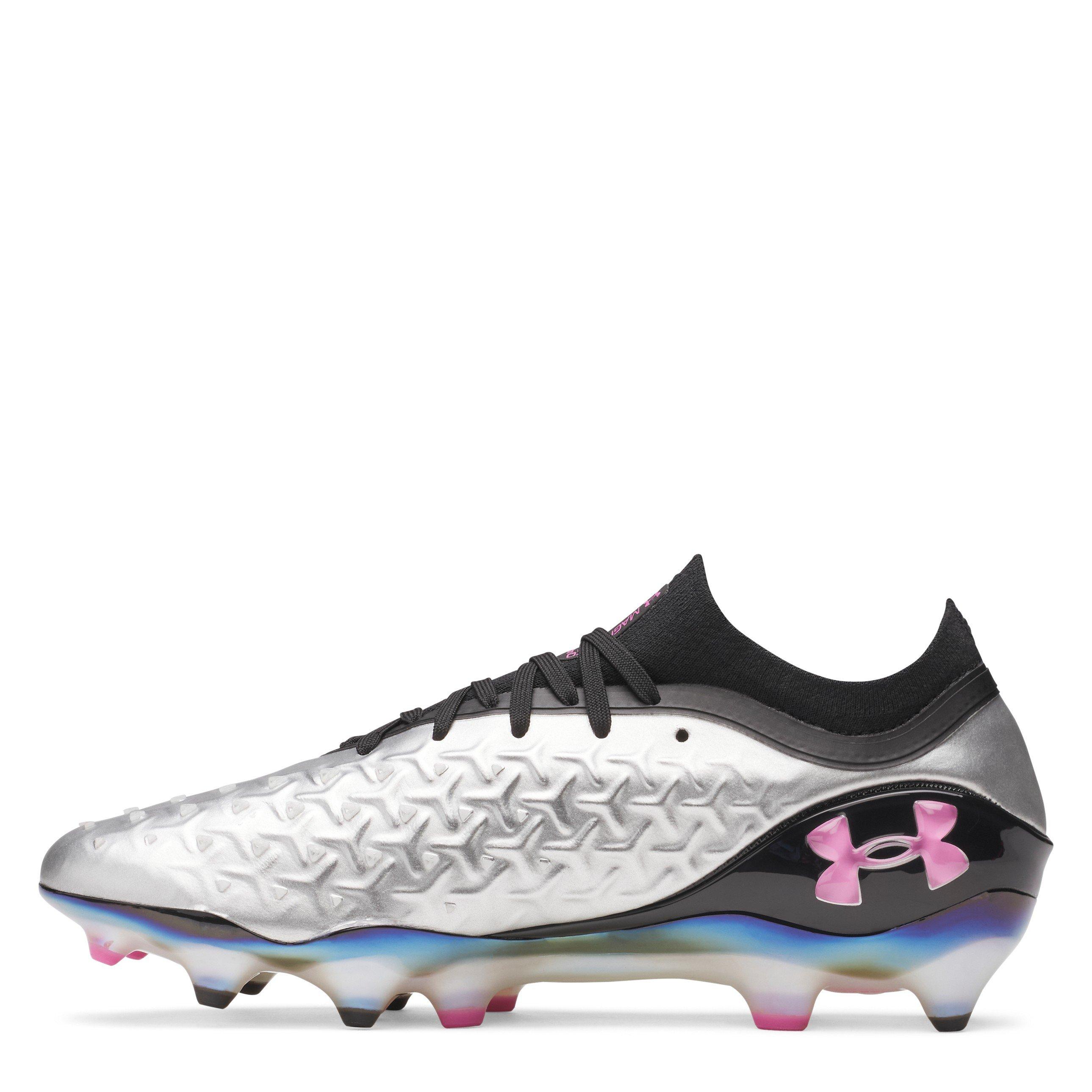 Silver/Black - Under Armour - Men's Magnetico .1 Firm Ground Football Boots - 2