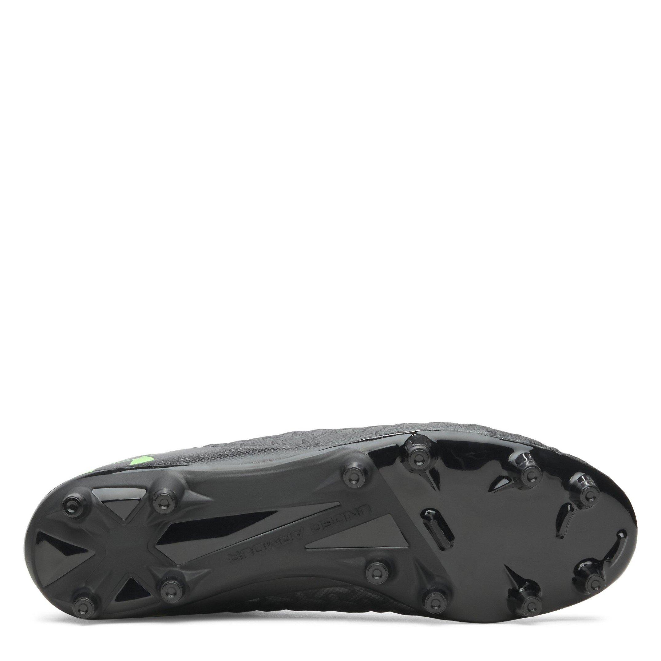 Black/Green - Under Armour - Men's Magnetico .3 Firm Ground Football Boot - 3