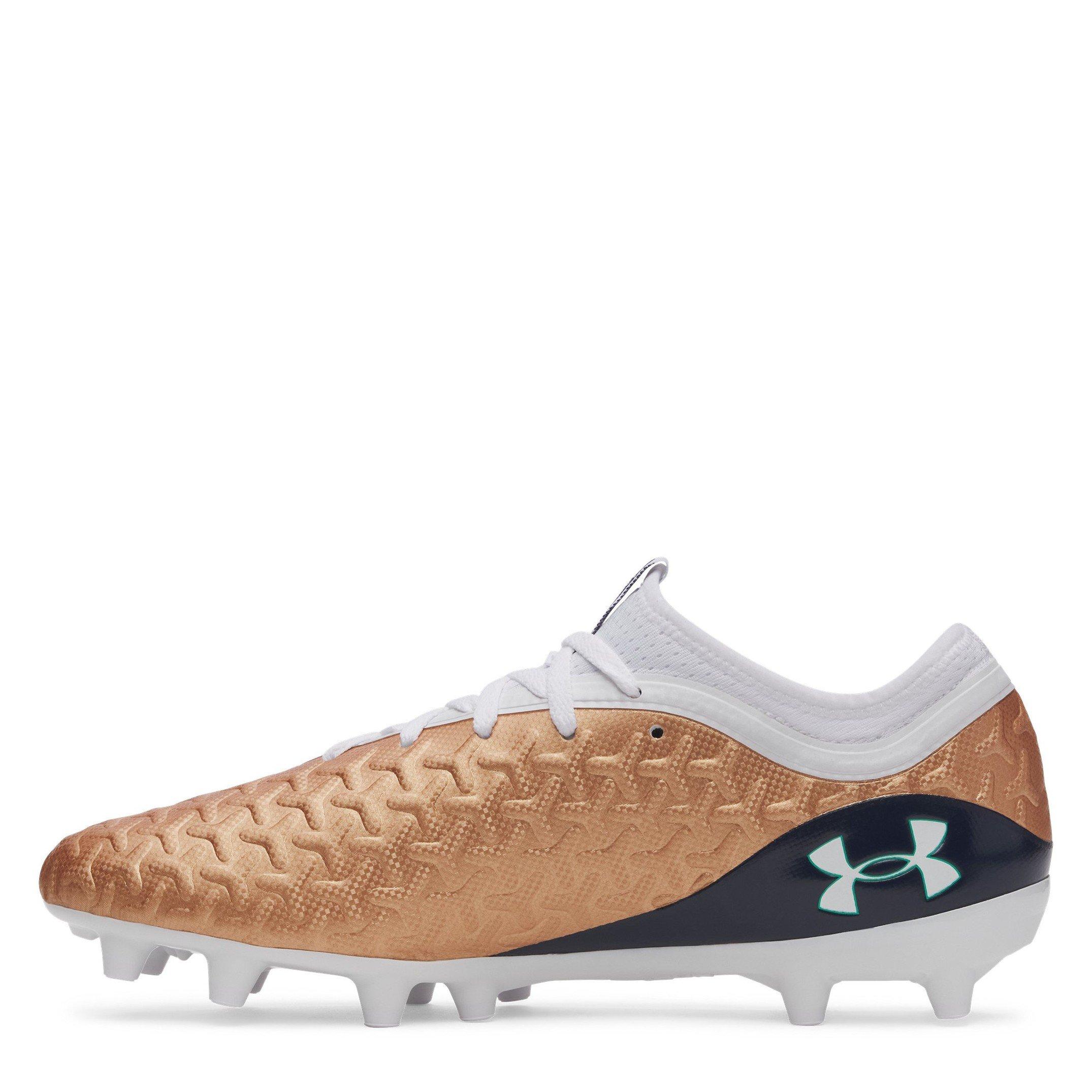 Copper/White - Under Armour - Men's Magnetico .3 Firm Ground Football Boot - 2