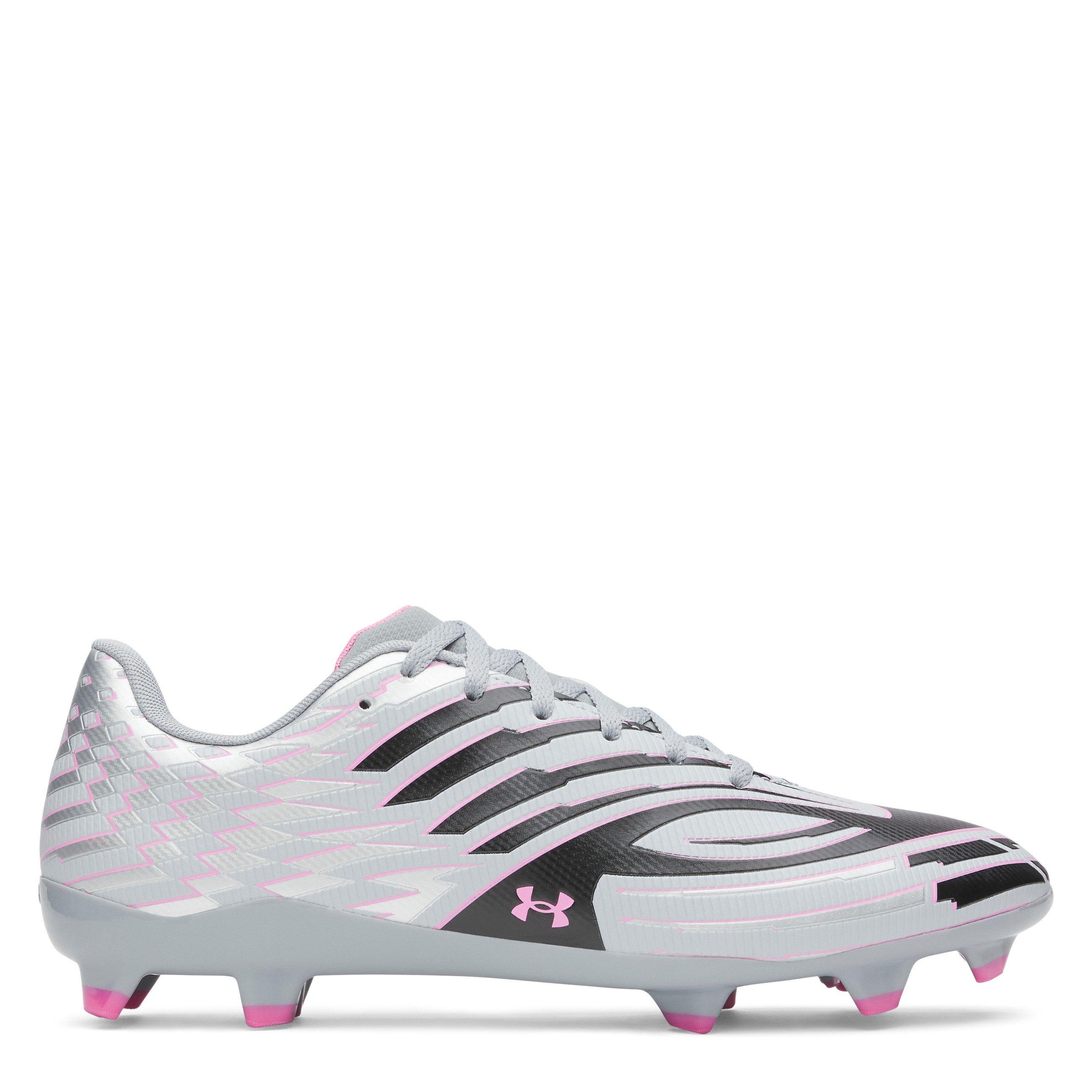 Silver/Black - Under Armour - Men's Shadow .3 Firm Ground Football Boot - 1