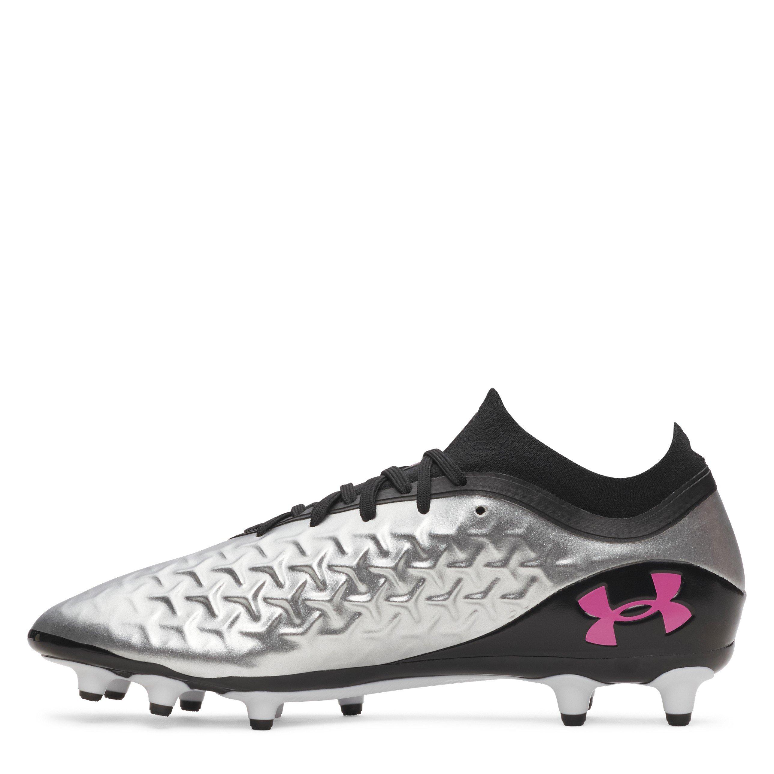 Crna / Srebrna - Under Armour - Unisex Magnetico Pro 6 Firm Ground Football Boot - 2