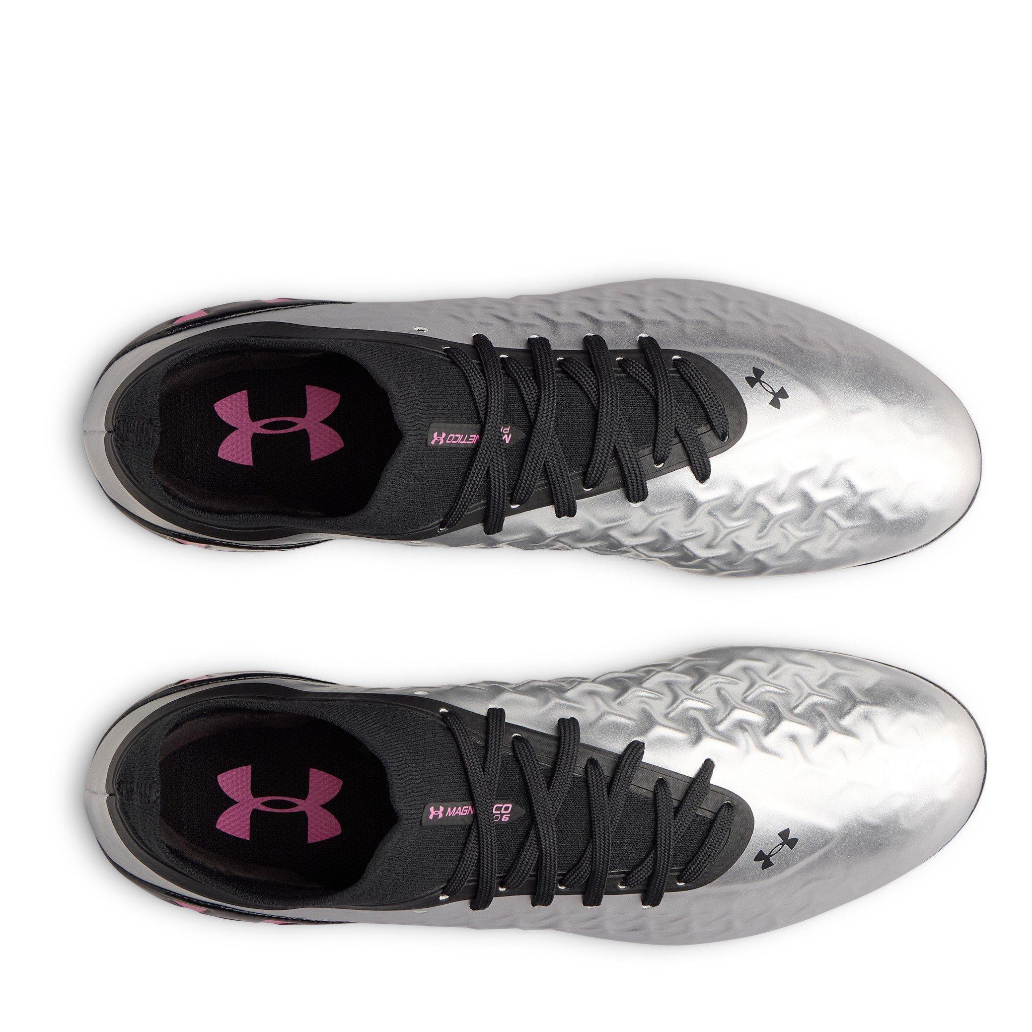 Crna / Srebrna - Under Armour - Unisex Magnetico Pro 6 Firm Ground Football Boot - 4