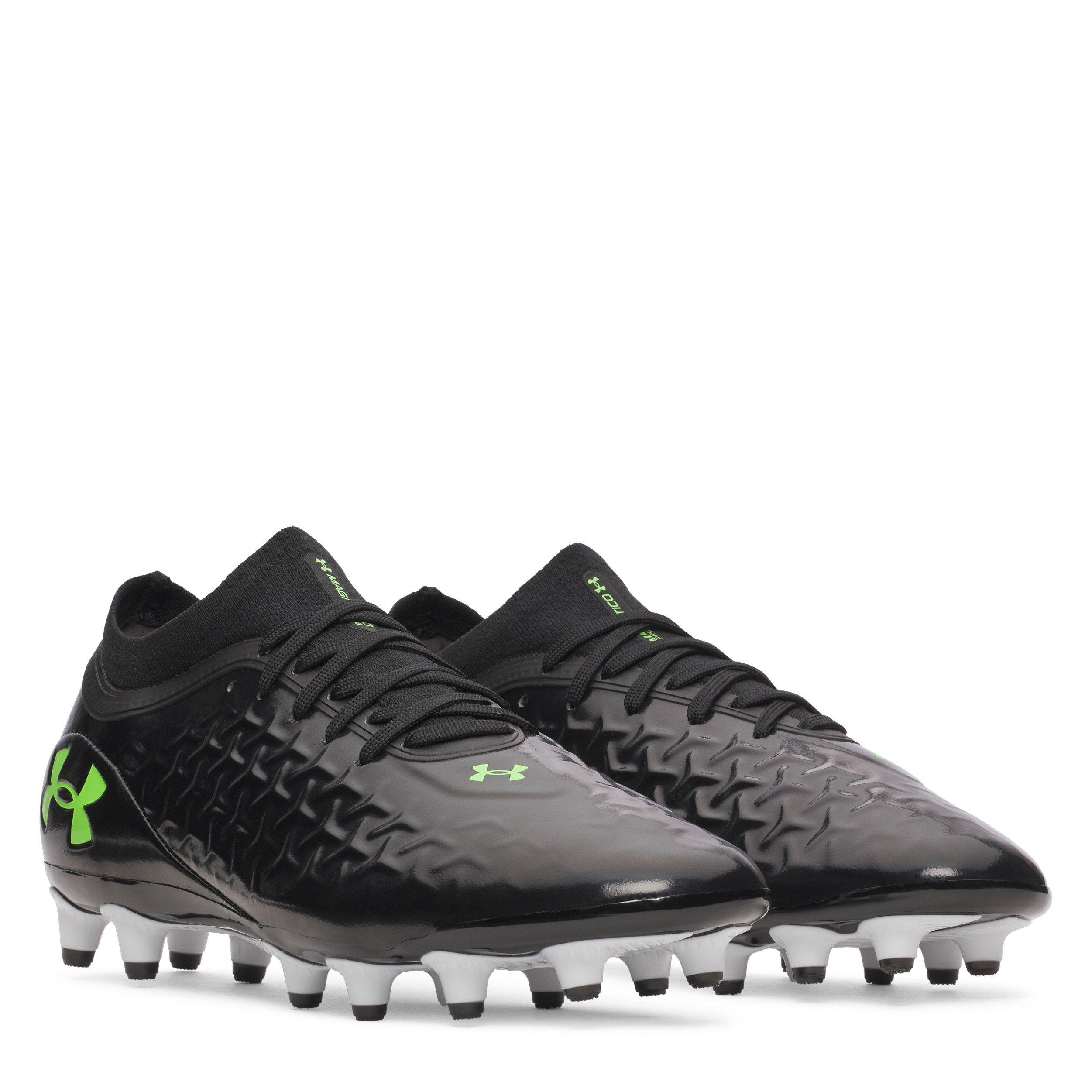 Black / Green - Under Armour - Unisex Magnetico Pro 6 Firm Ground Football Boot - 5
