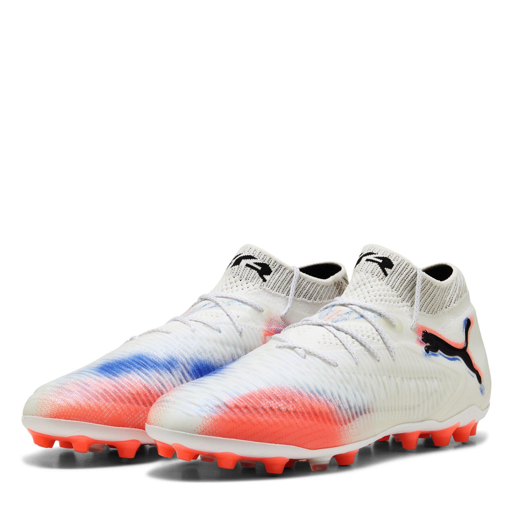 Puma Men's 8 Ultimate Mg Firm Ground Football Boots - White Puma White - 8 (42)
