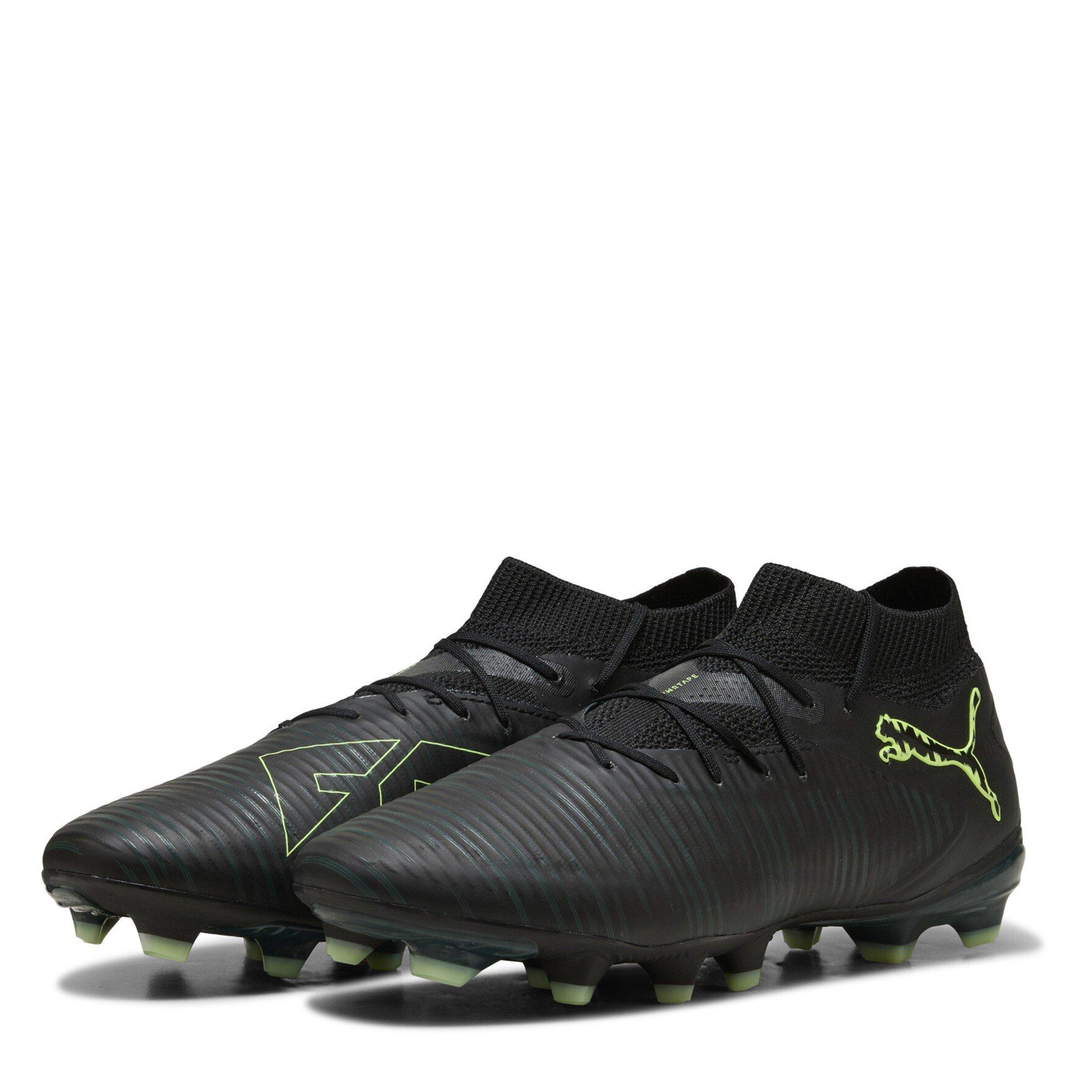 Puma Men's 8 Pro Firm Ground Football Boots - Black Puma Black - 9.5 (44)