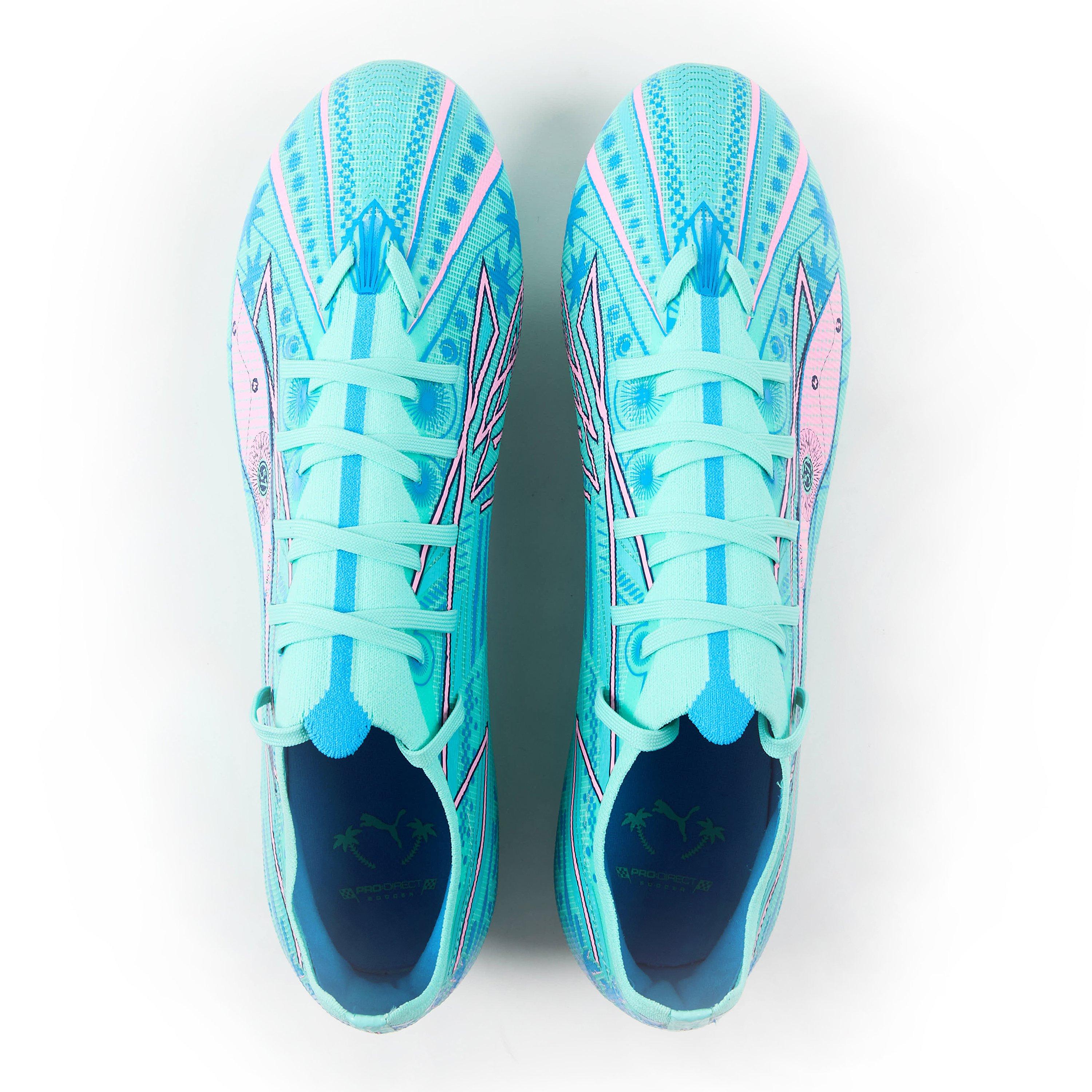 Azul - Puma - Men's 5 Match Racetracks Mia Firm Ground Football Boots - 4