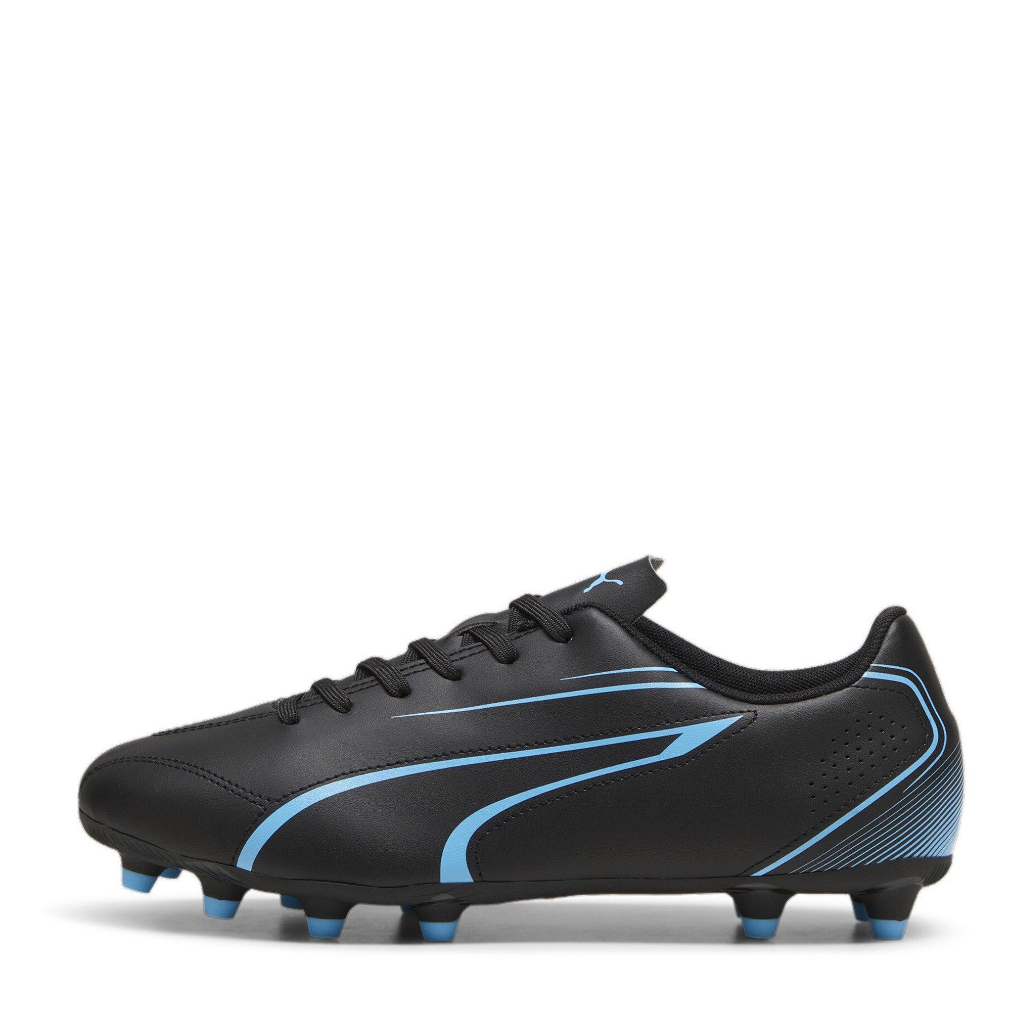 Black-Lumi Blue - Puma - Victoria Firm Ground Football Boots - 2
