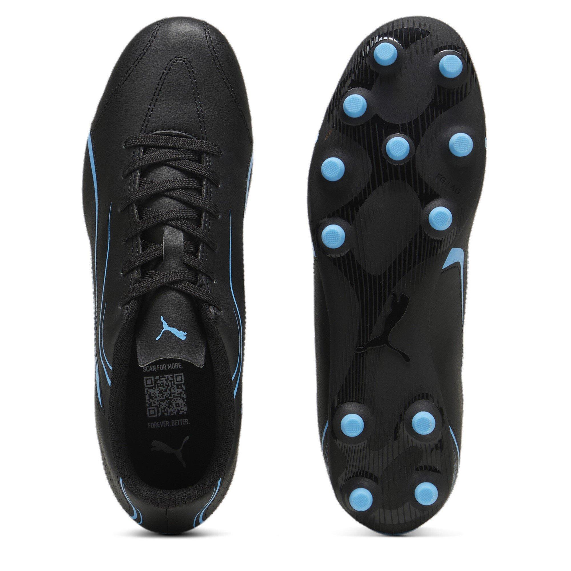 Black-Lumi Blue - Puma - Victoria Firm Ground Football Boots - 3