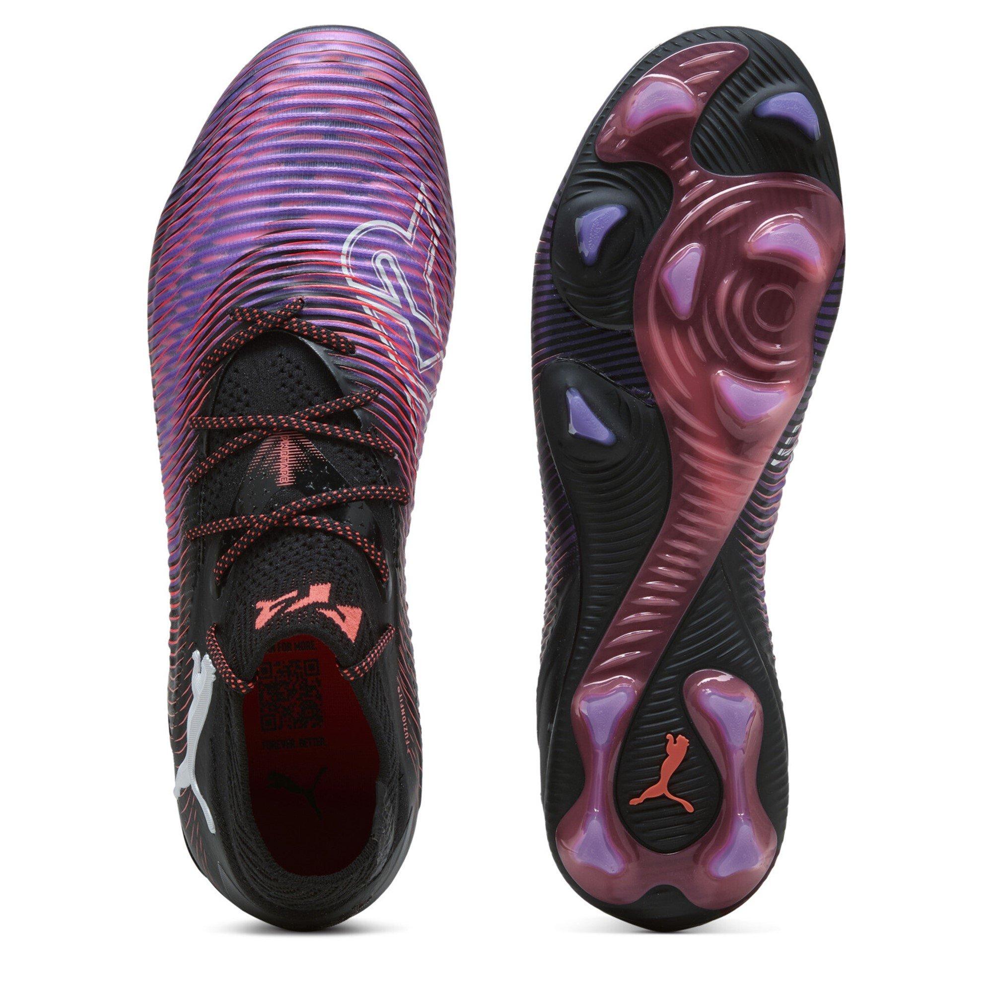 Blk-Wht-Glo Red - Puma - Future 8 Ultimate Firm Ground Boots - 3