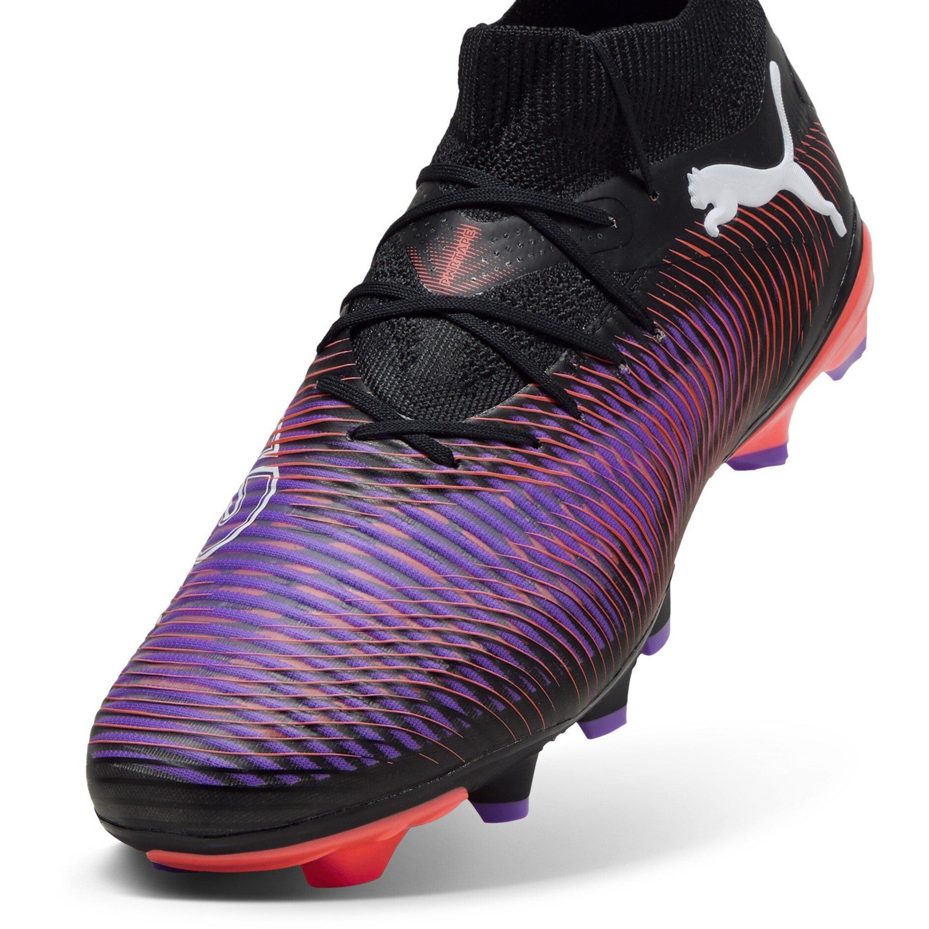 Blk-Wht-Glo Red - Puma - Future 8 Pro Firm Ground Boots - 6