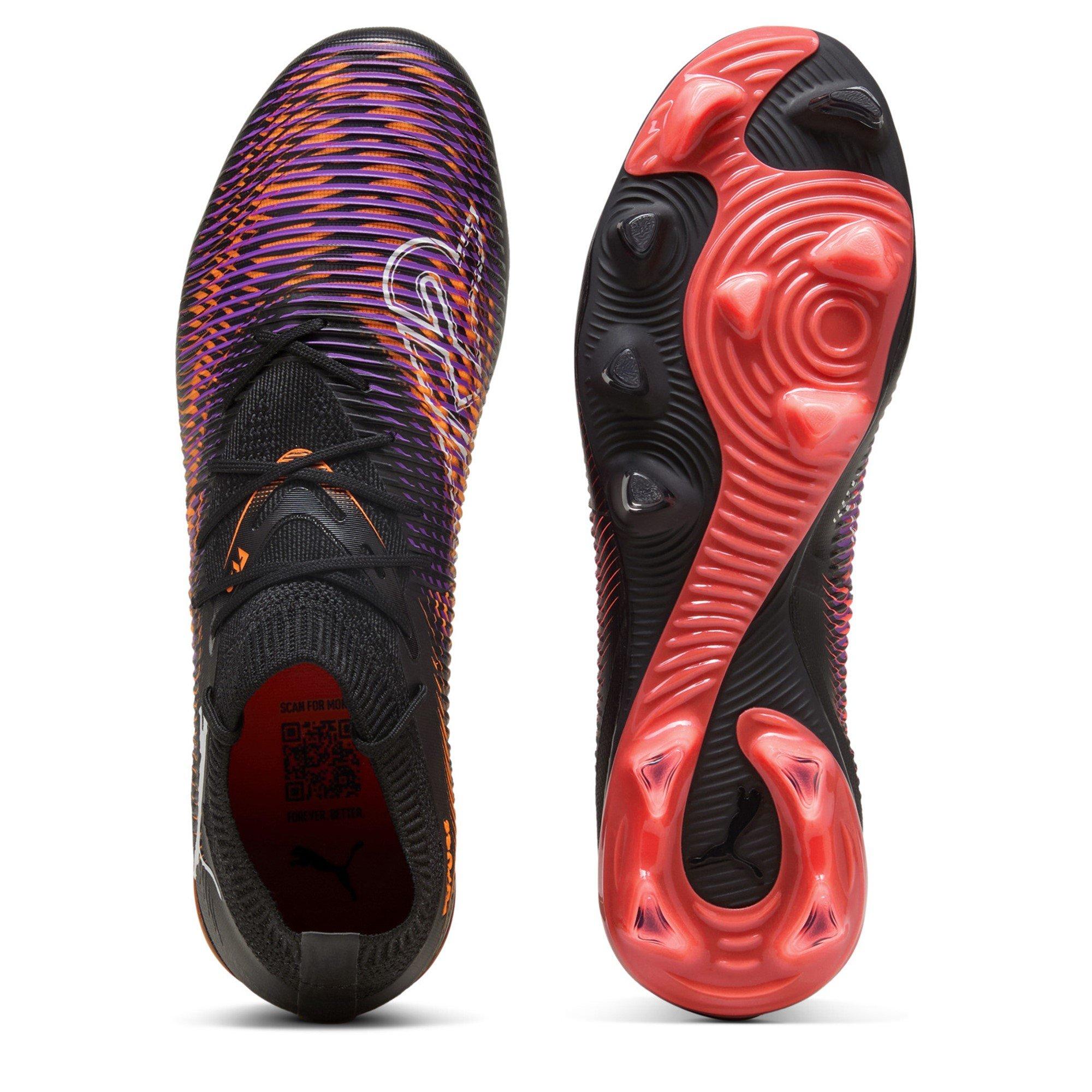 Blk-Wht-Glo Red - Puma - Future 8 Match FG Football Boots - 3