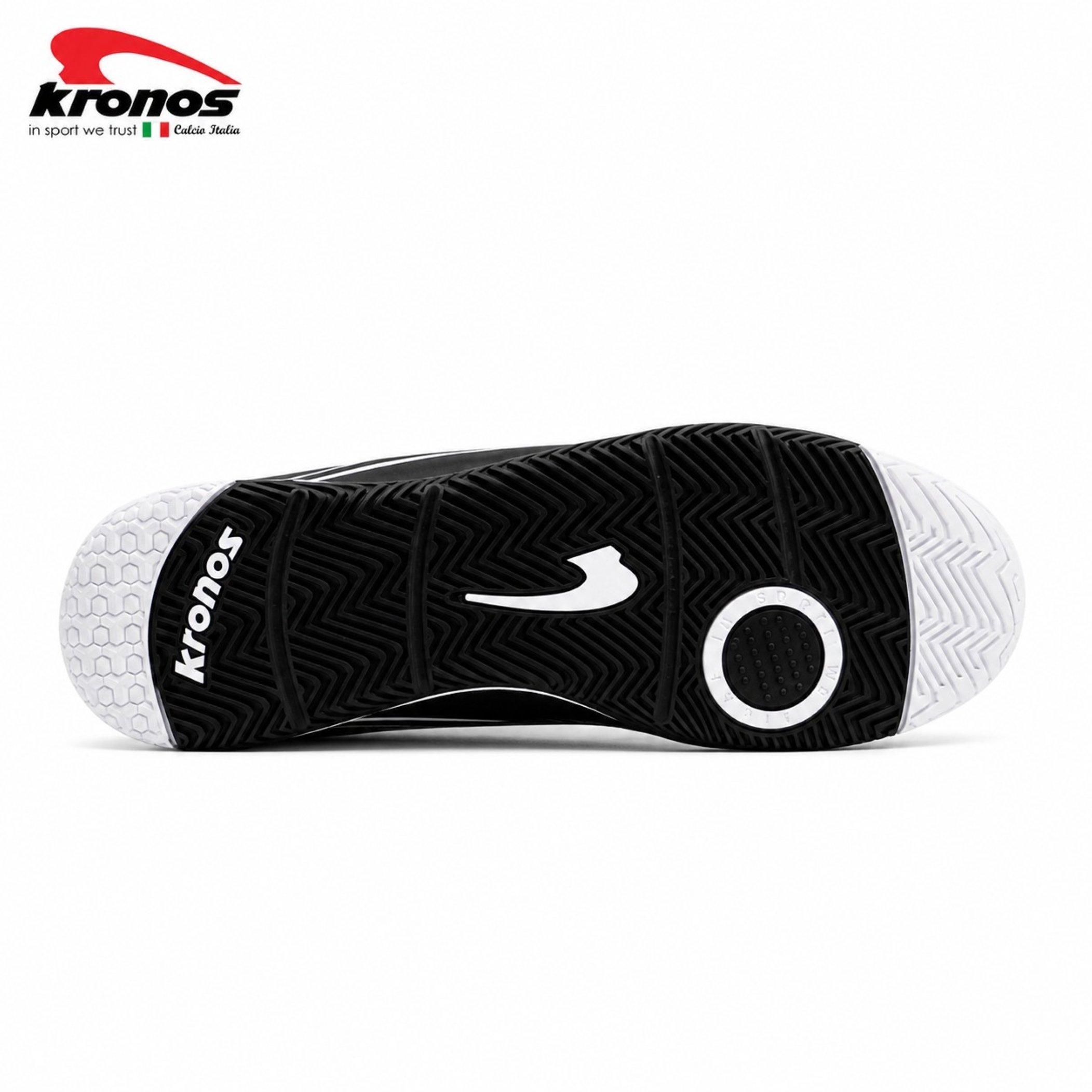 Blk/Wht - Kronos - Men's Indoor Football Boots - 4