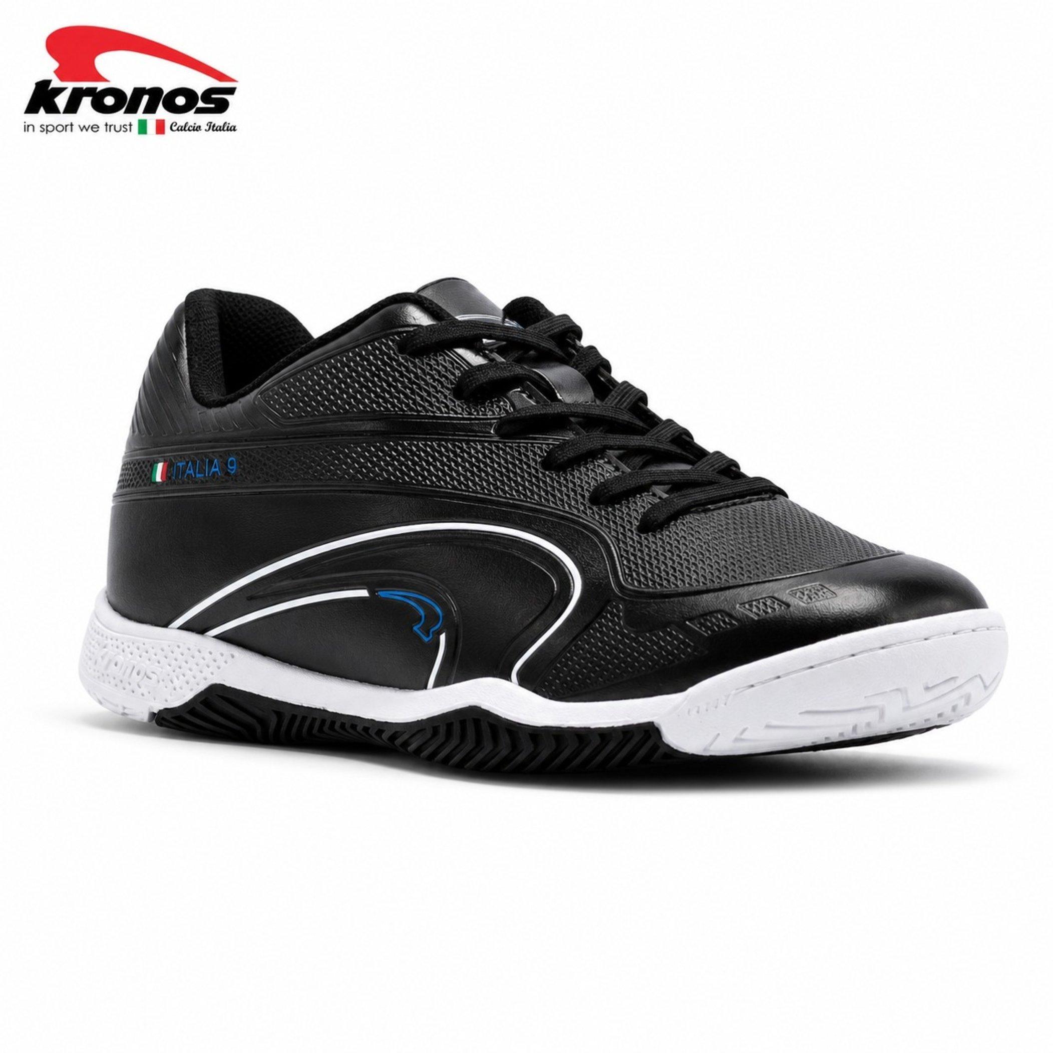 Blk/Wht - Kronos - Men's Indoor Football Boots - 5