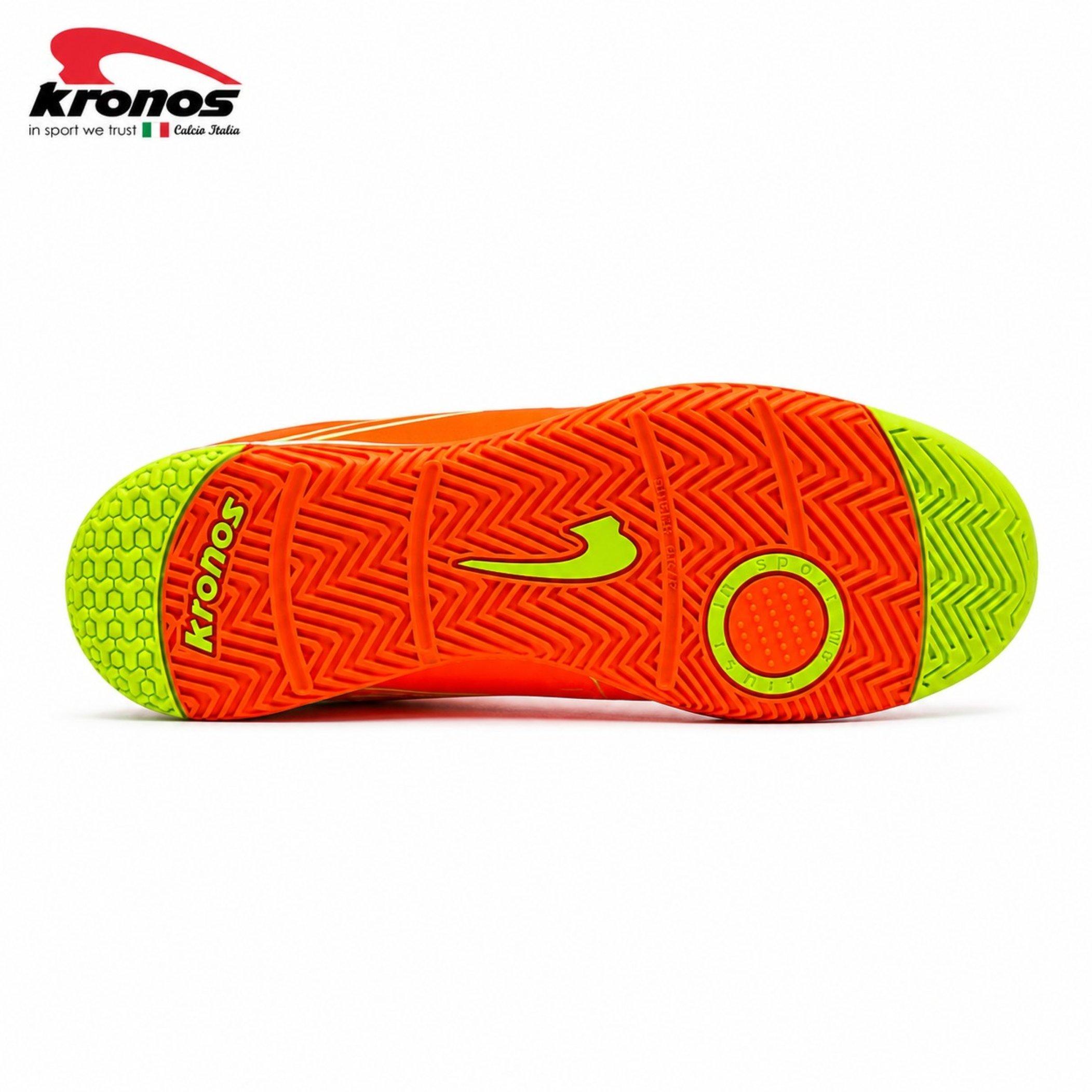 Org/N.Grn - Kronos - Men's Indoor Football Boots - 4