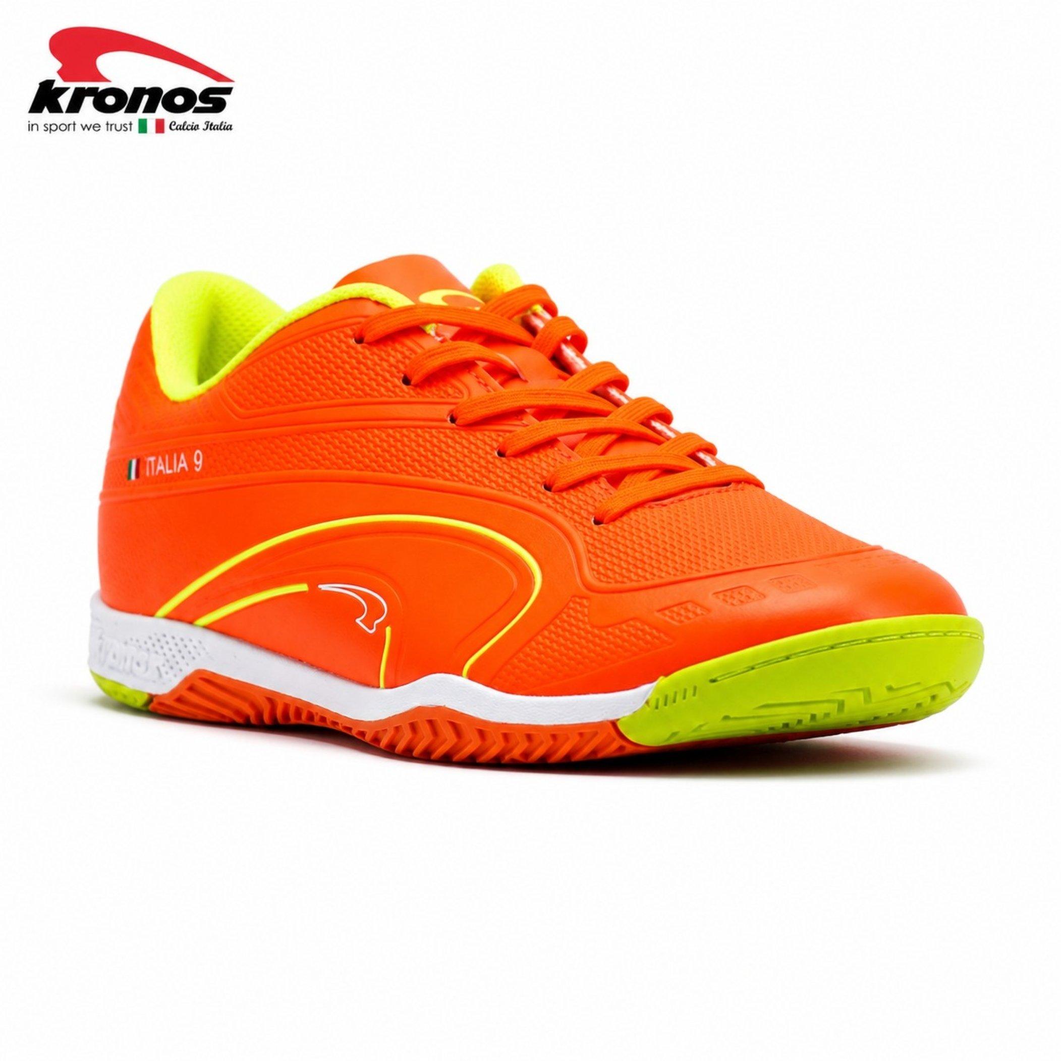 Org/N.Grn - Kronos - Men's Indoor Football Boots - 5