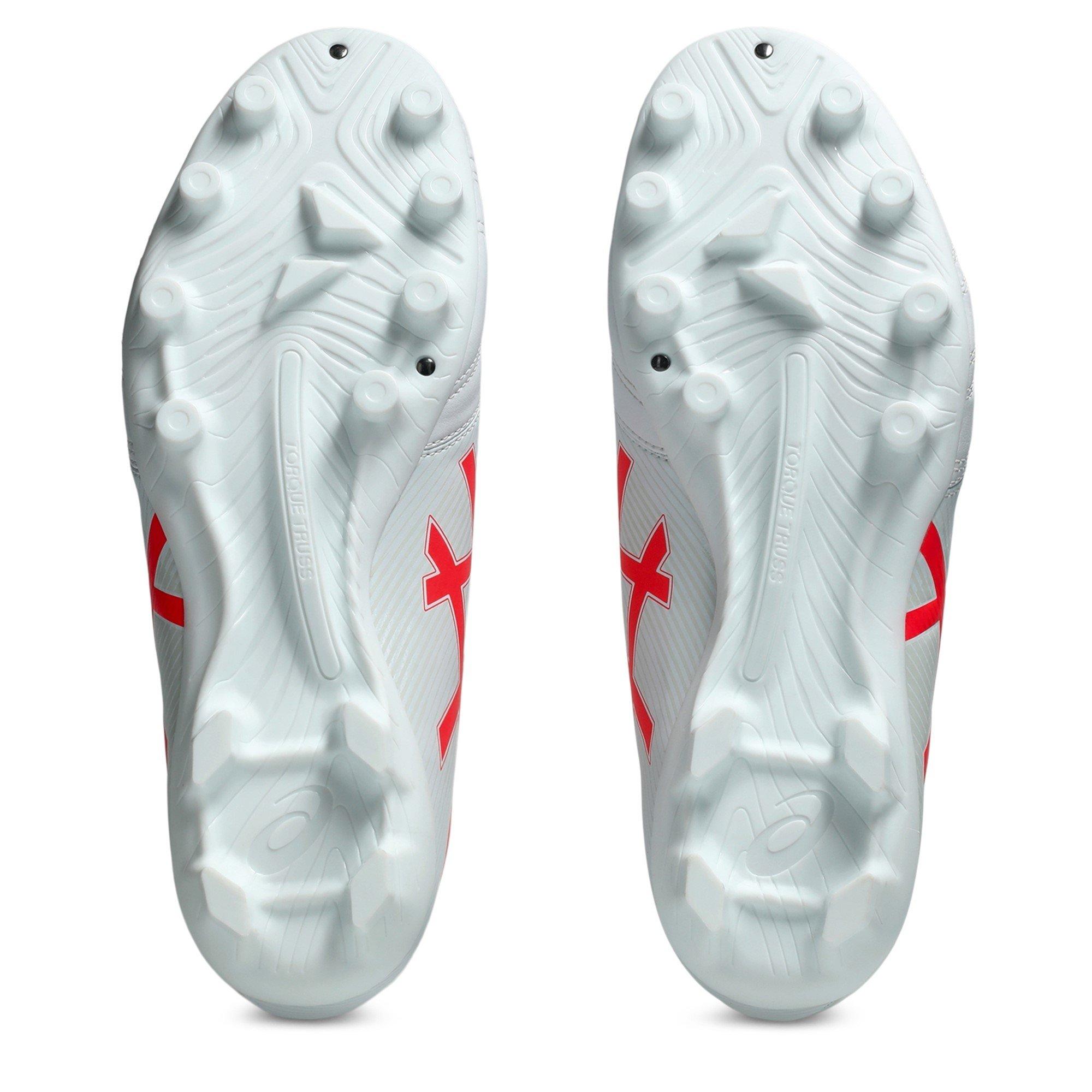 WHITE/FLASH RED - Asics - Ultrezza Club 3 Football Boots - 3