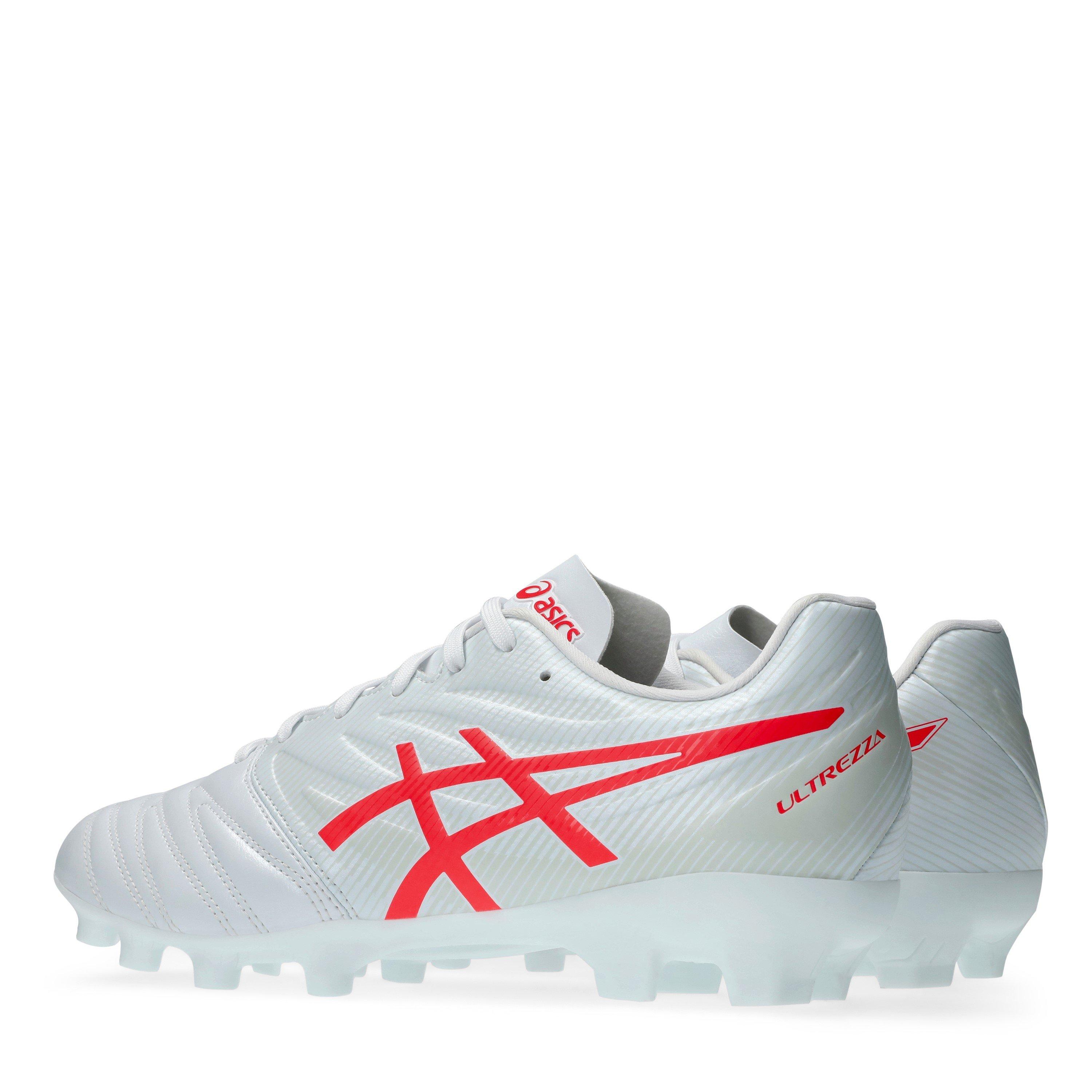 WHITE/FLASH RED - Asics - Ultrezza Club 3 Football Boots - 5