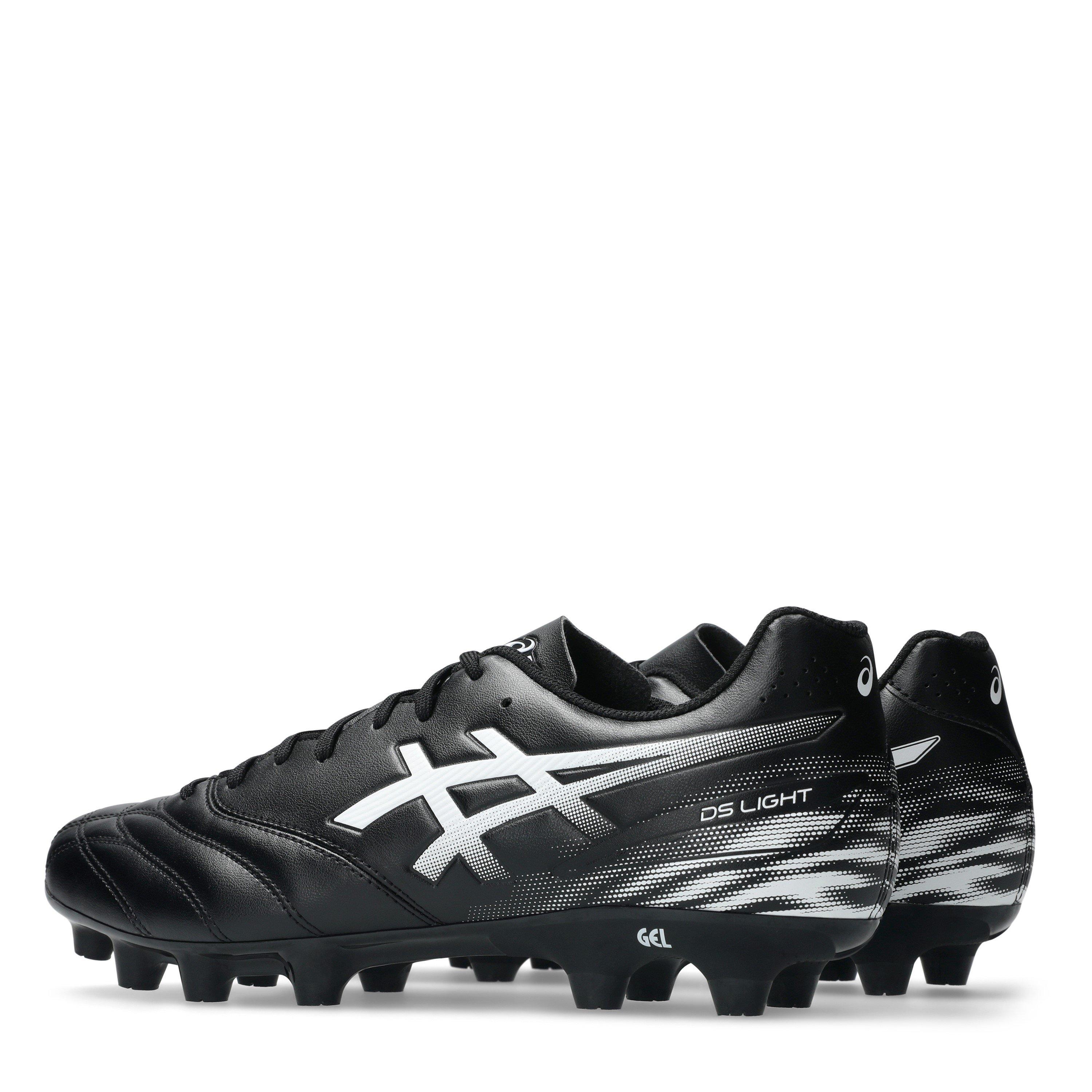 BLACK/WHITE - Asics - Men's Firm Ground Football Boots - 5