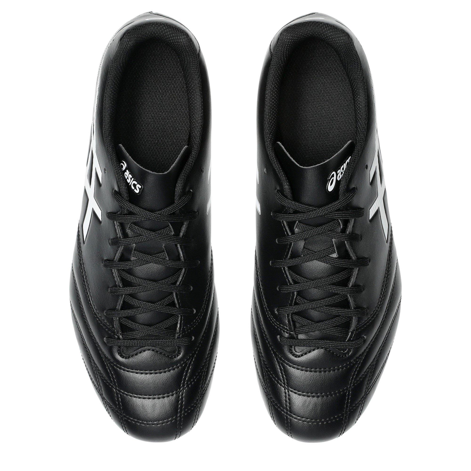 BLACK/WHITE - Asics - Men's Firm Ground Football Boots - 6