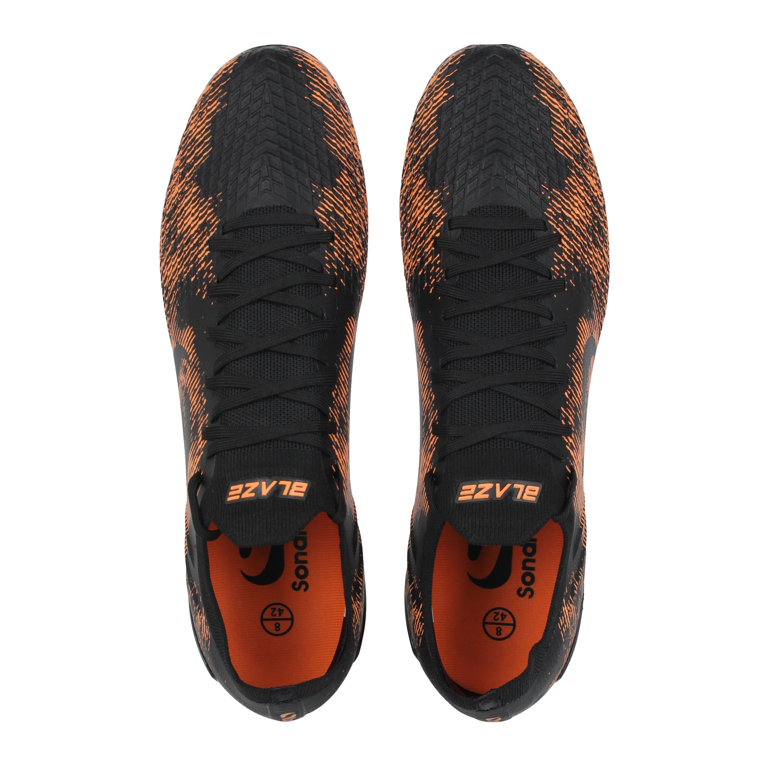 Zwart/Oranje - Sondico - Blaze Firm Ground Football Boots - 6
