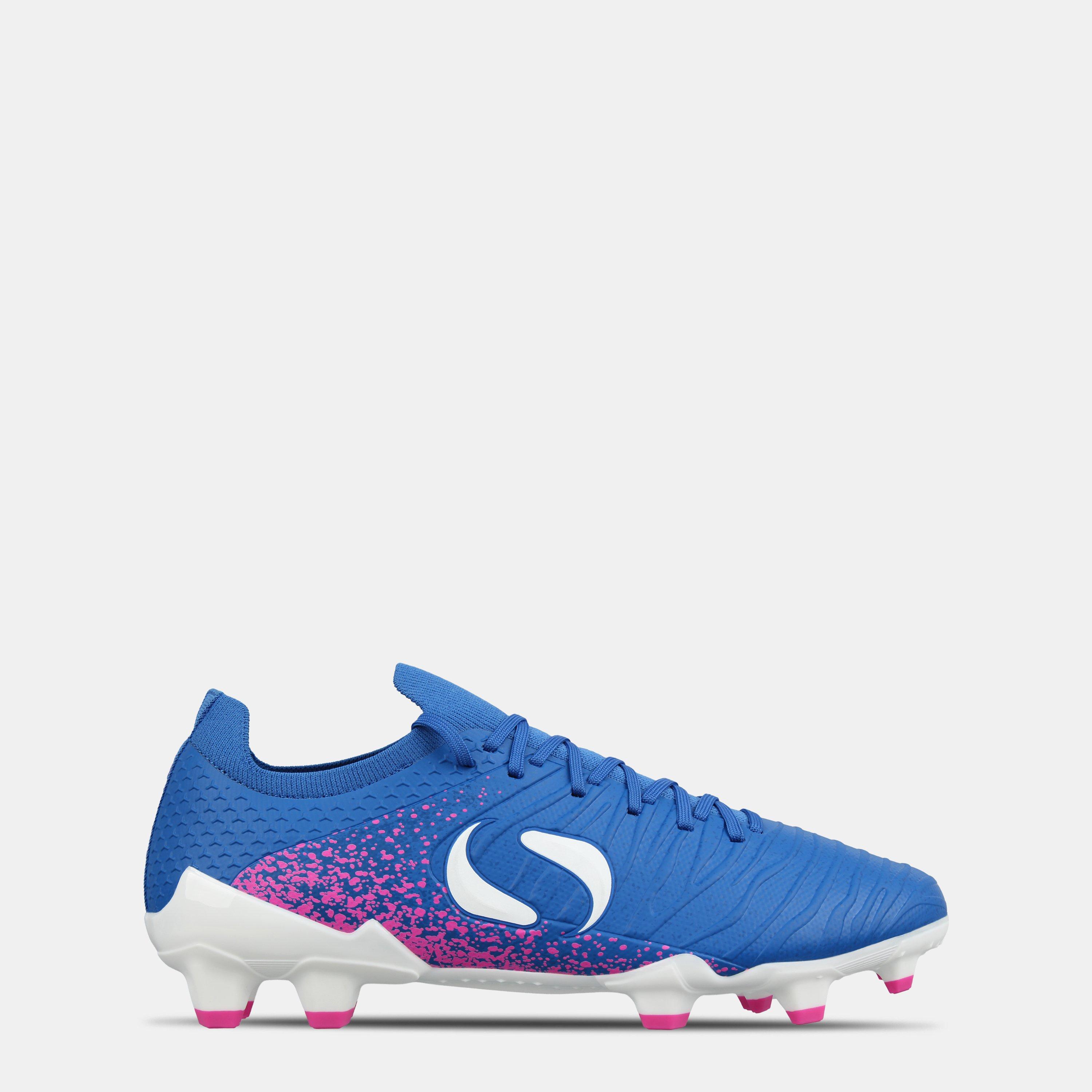 Sondico Men's Blaze Firm Ground Football Boots - Blue/Pink - 8 (42)