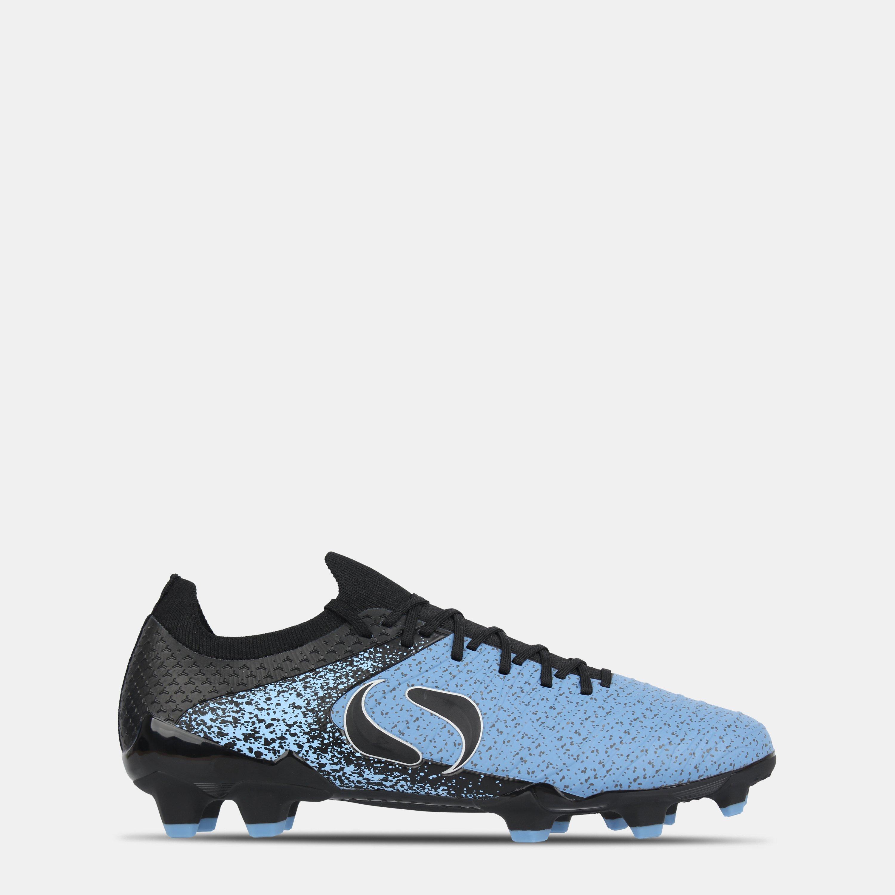 Sondico Men's Blaze Firm Ground Football Boots - Black/Blue - 11 (46)