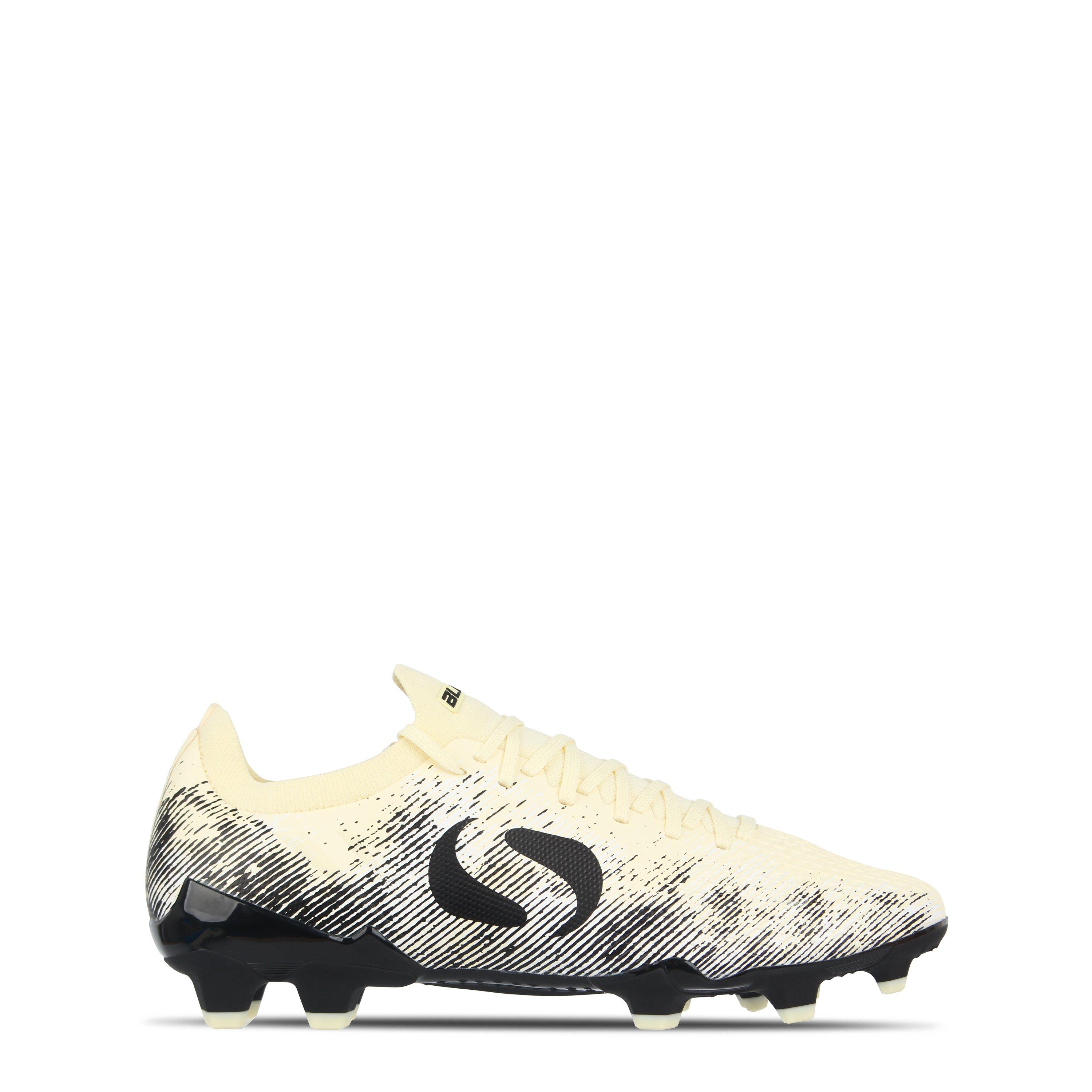 Sondico Men's Blaze Firm Ground Football Boots - Cream/Black - 9.5 (44)