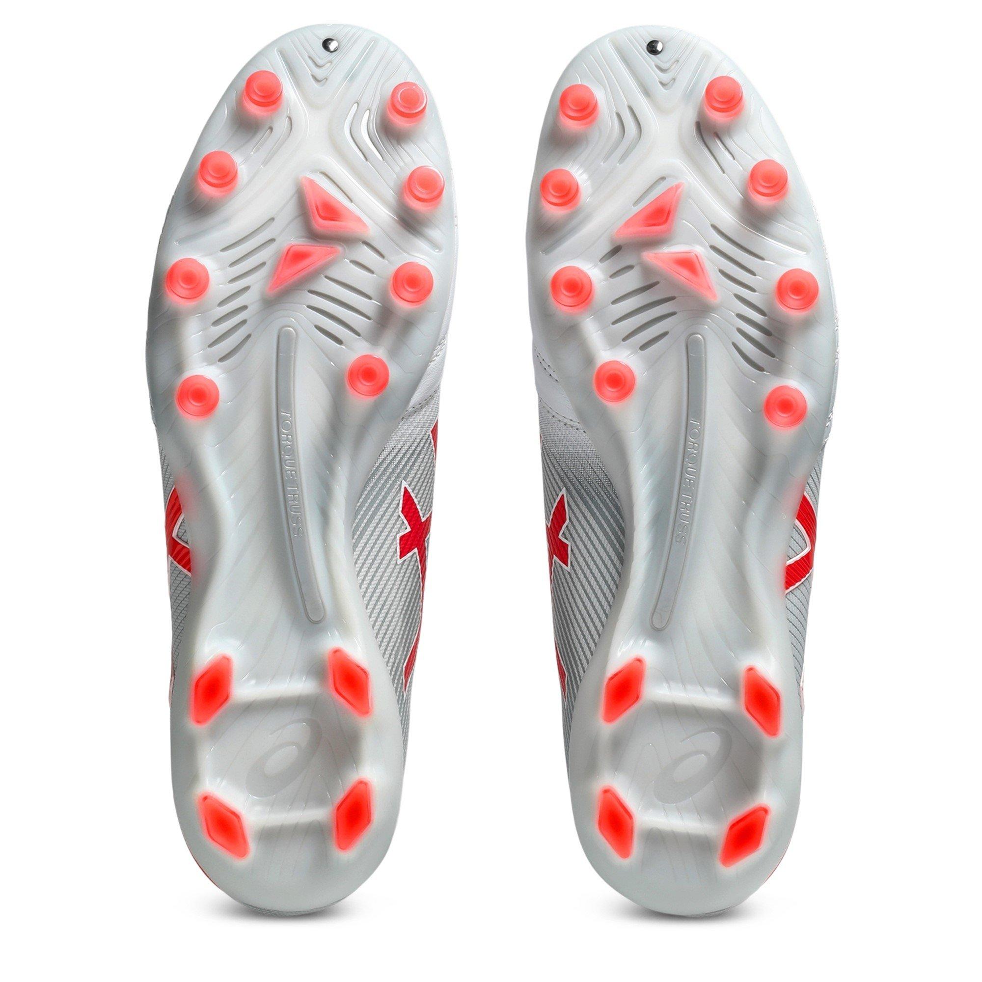 WHITE/FLASH RED - Asics - Ultrezza 3 Firm Ground Boots - 3