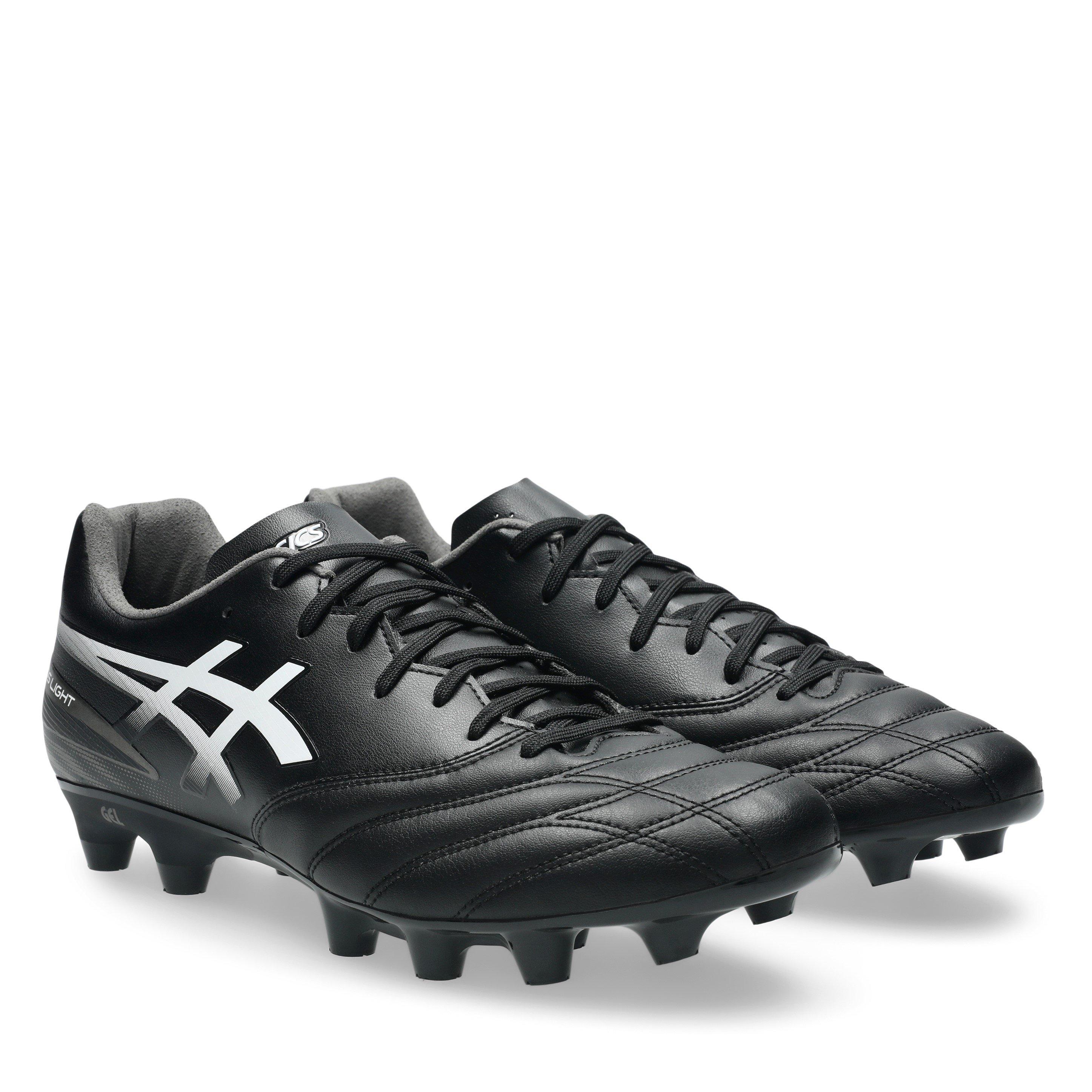 BLACK/WHITE - Asics - Men's Firm Ground Football Boots - 4