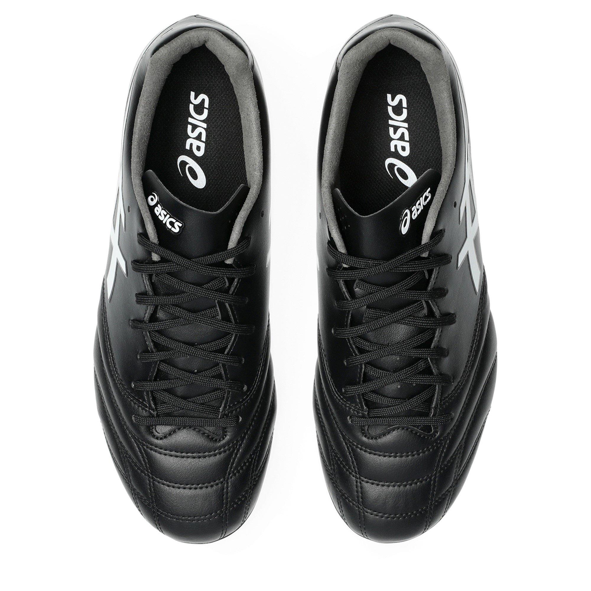 BLACK/WHITE - Asics - Men's Firm Ground Football Boots - 6