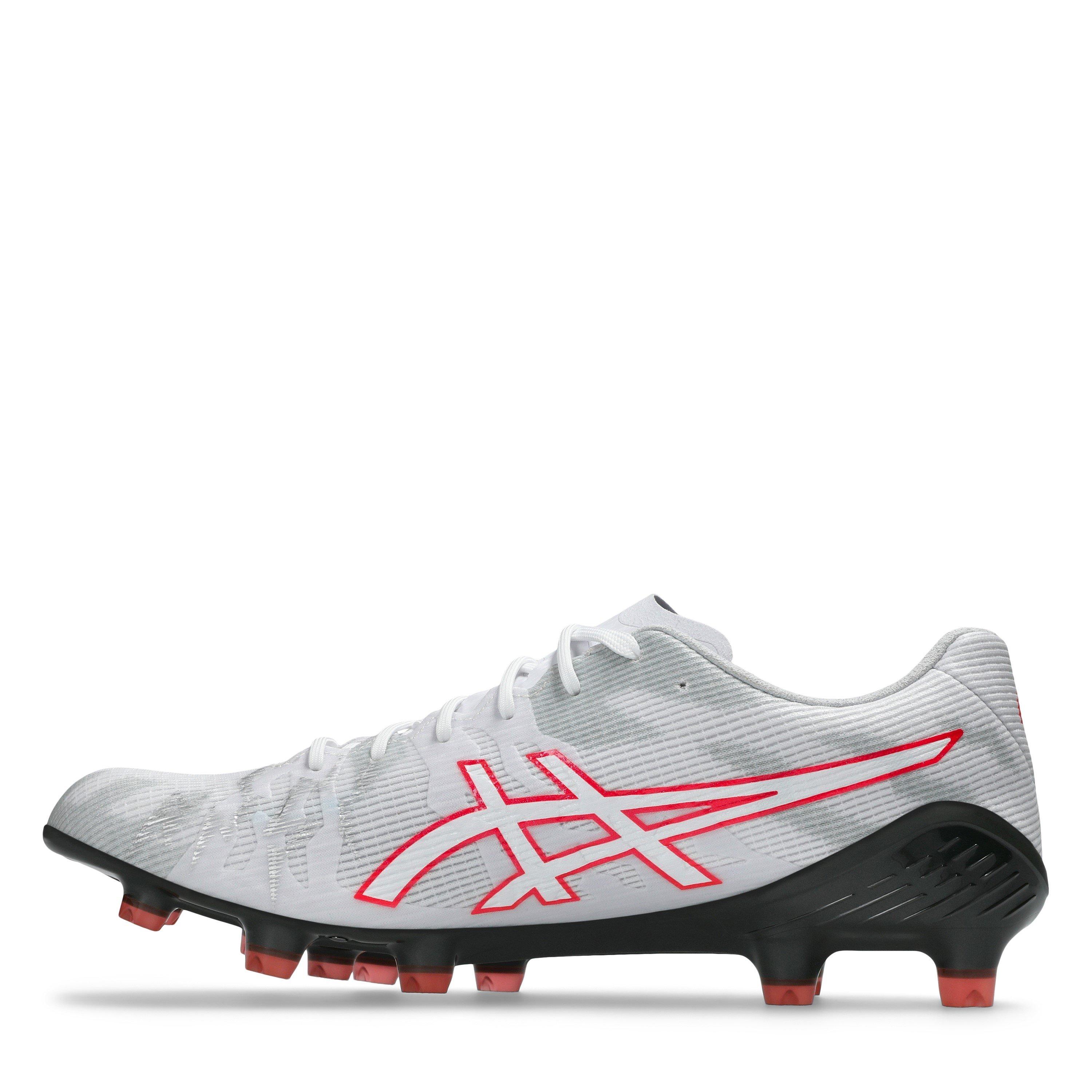 WHITE/FLASH RED - Asics - DS Light Acros 3 Firm Ground Boots - 2