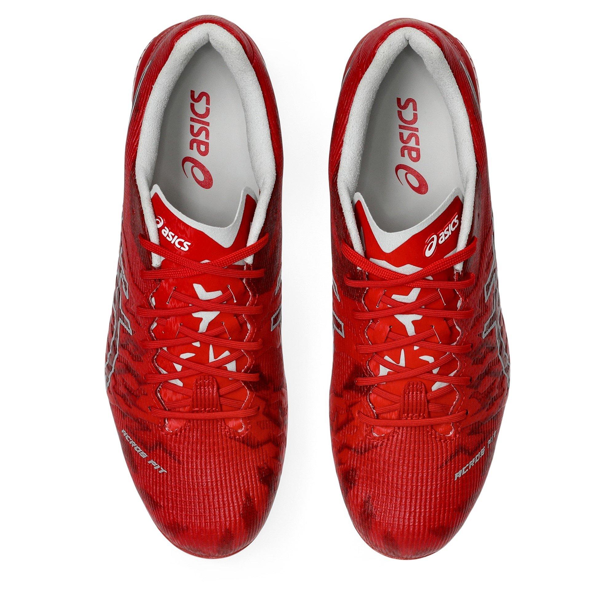 RED/WHITE - Asics - DS Light Acros 3 Firm Ground Boots - 6
