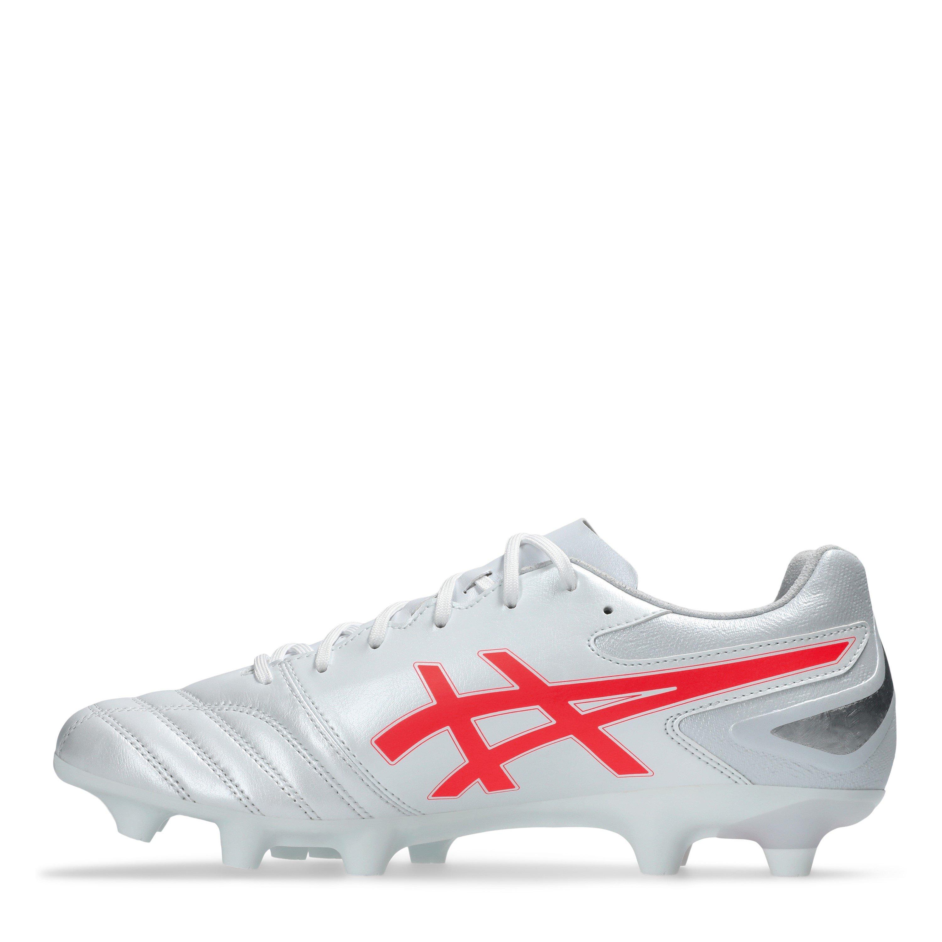 WHITE/FLASH RED - Asics - DS Light Advance Firm Ground Boots - 2