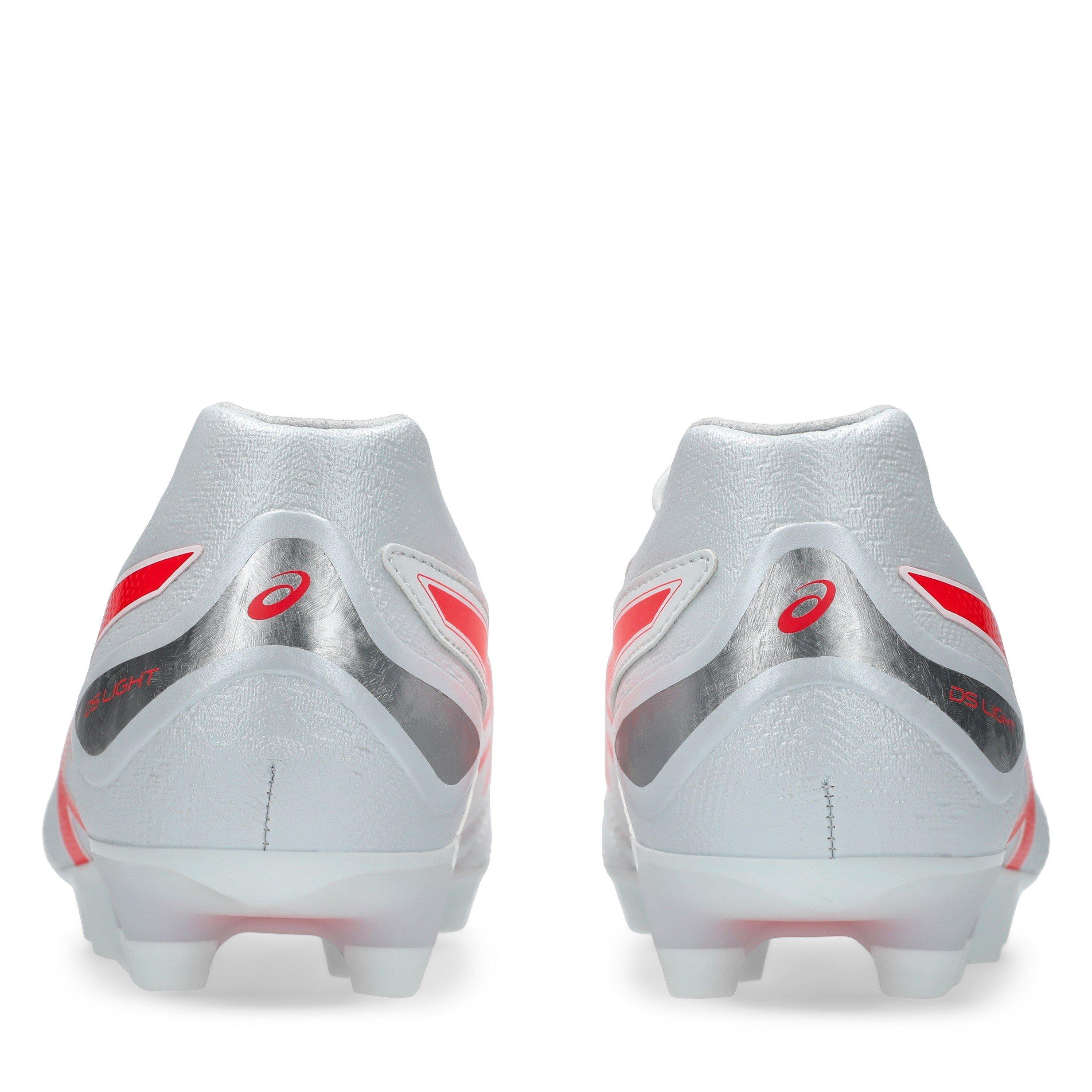 WHITE/FLASH RED - Asics - DS Light Advance Firm Ground Boots - 7
